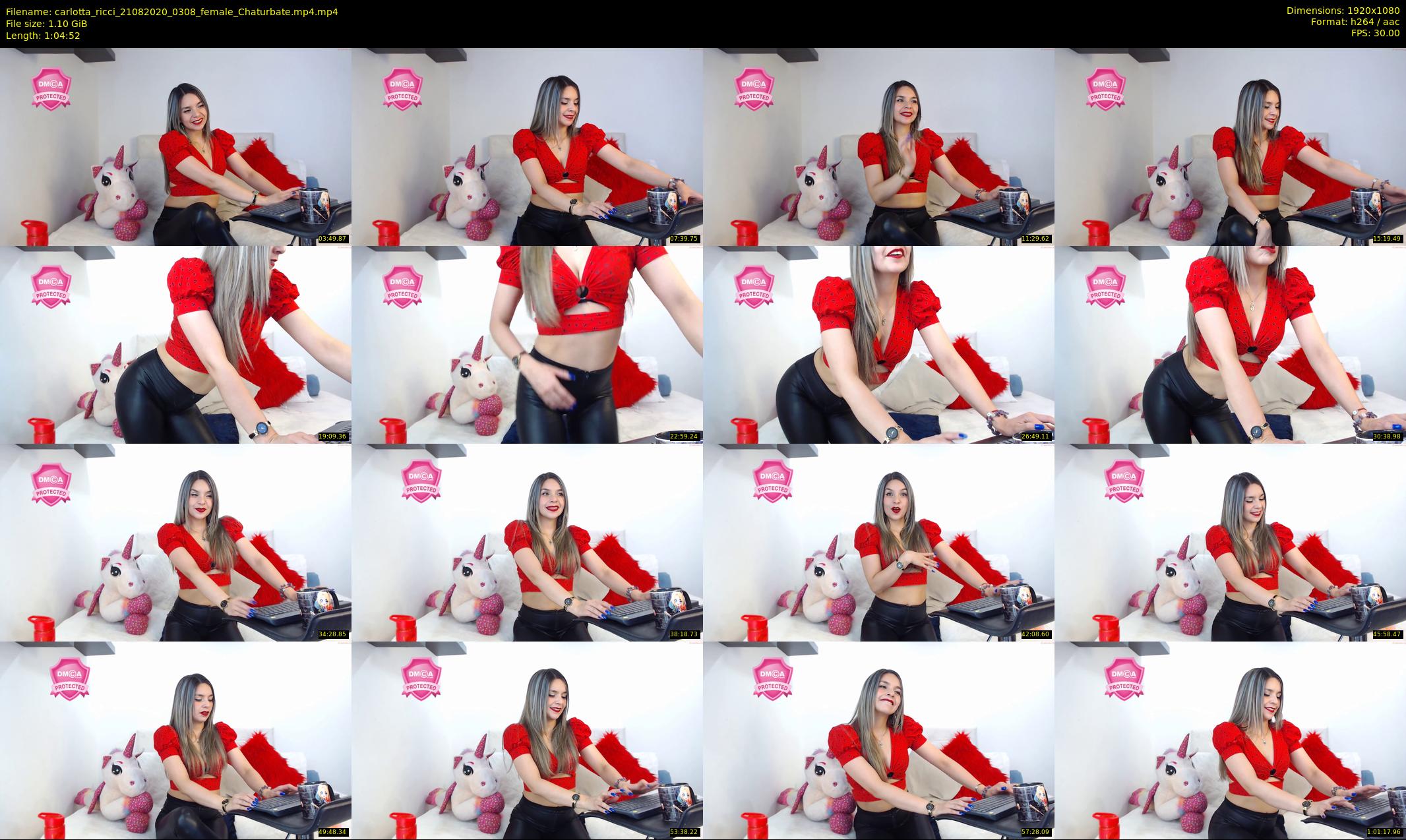 carlotta_ricci — 65 minute Chaturbate female cam show recording, 1080p, Aug 21, 2020