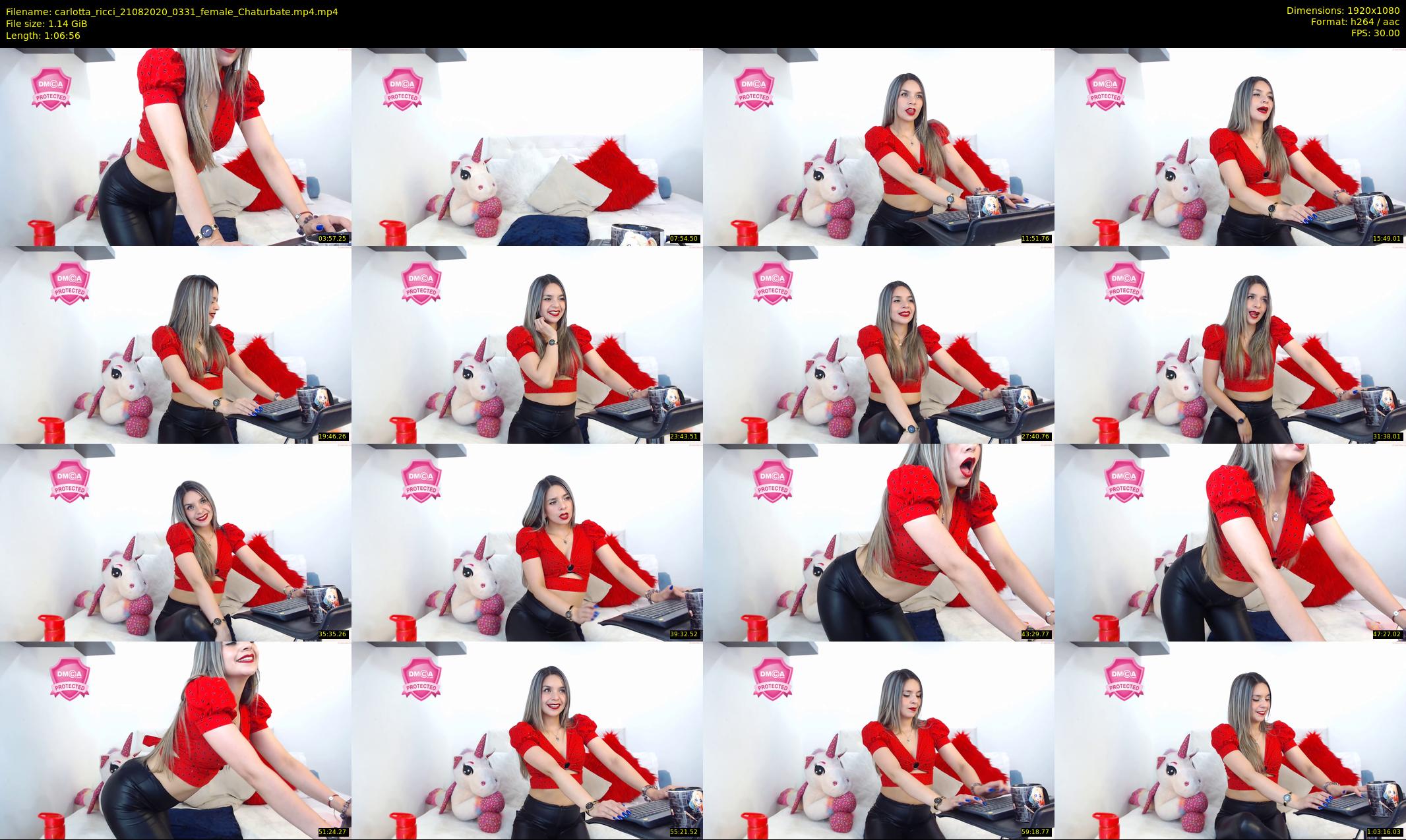 carlotta_ricci — 67 minute Chaturbate female cam show recording, 1080p, Aug 21, 2020