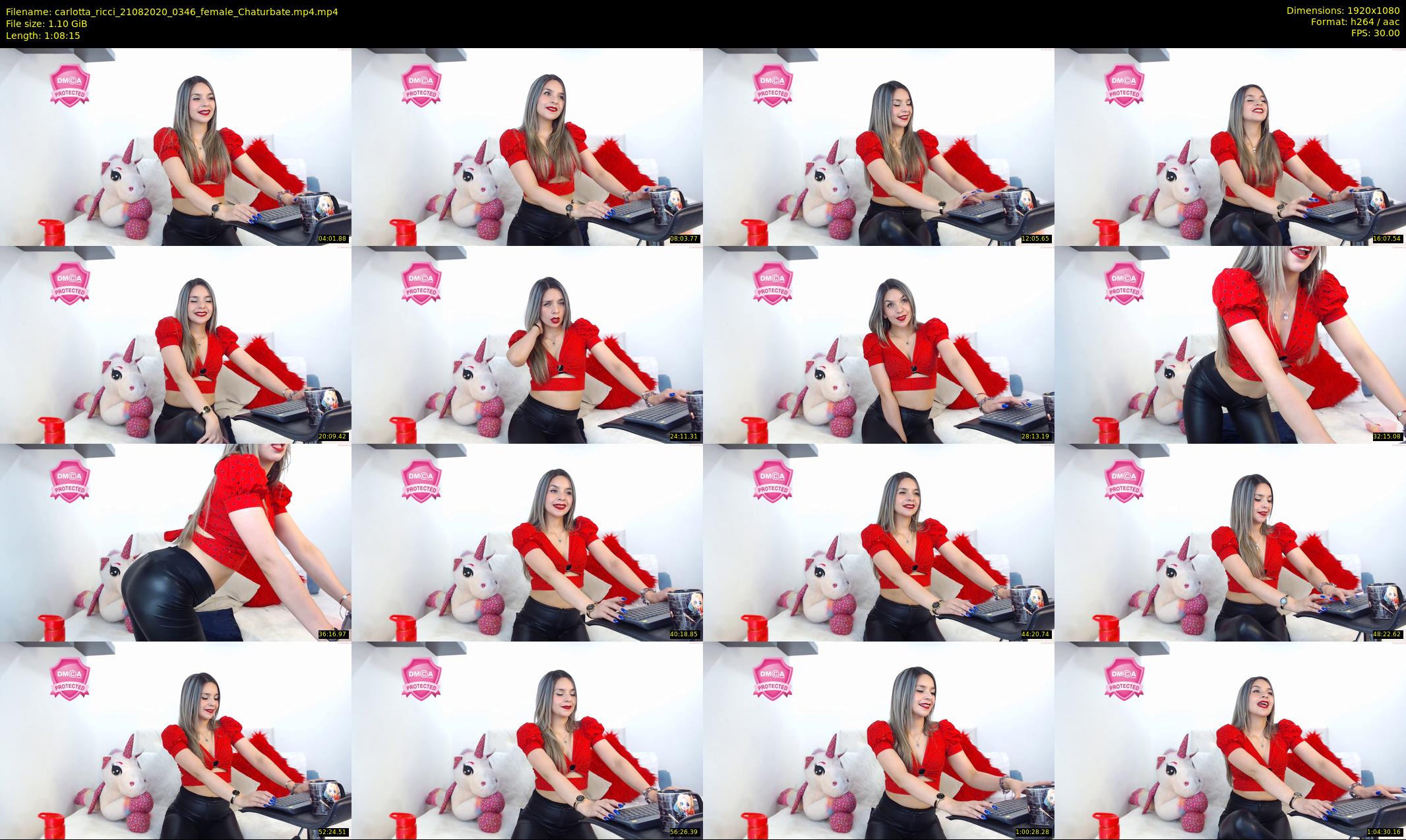 carlotta_ricci — 69 minute Chaturbate female cam show recording, 1080p, Aug 21, 2020
