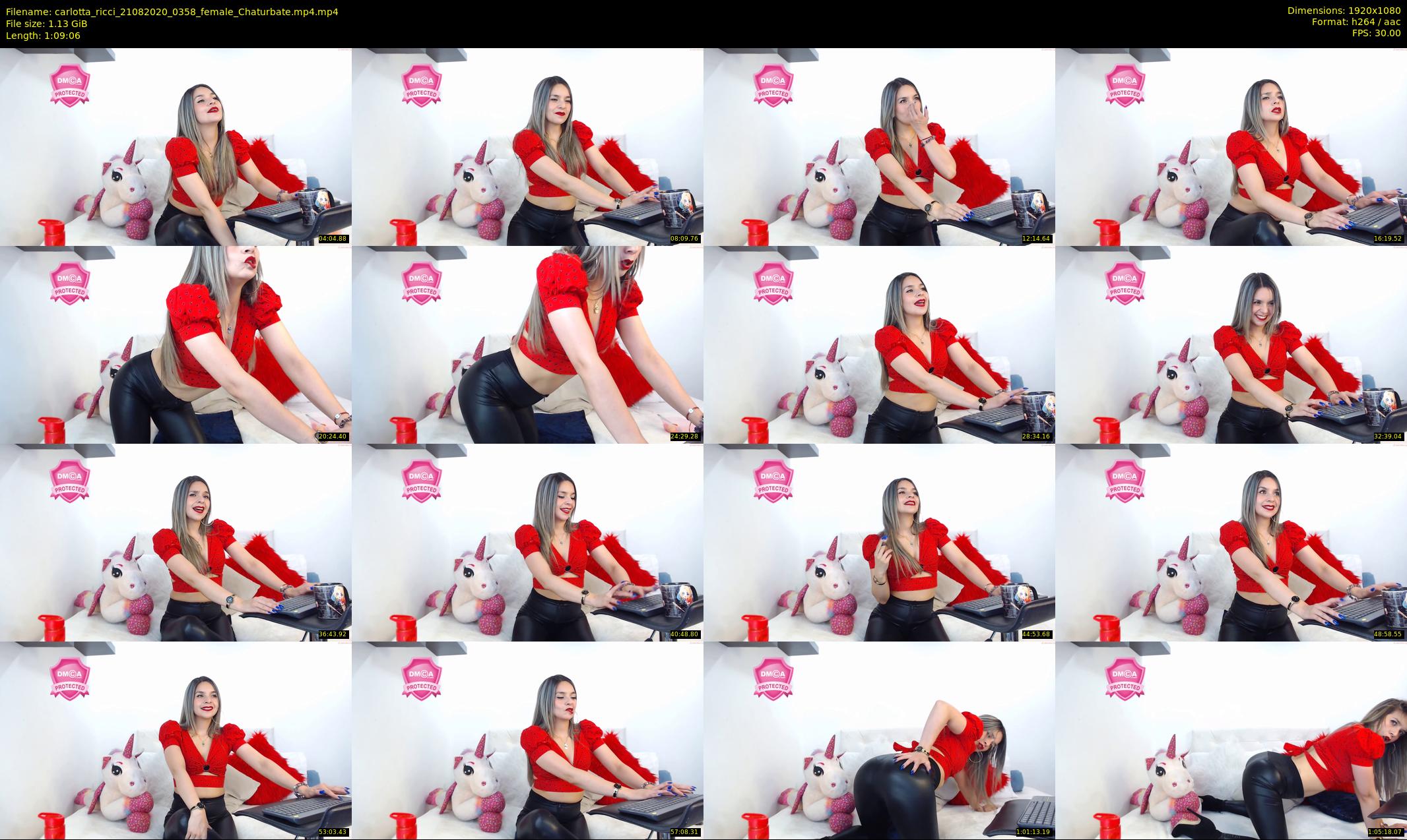 carlotta_ricci — 70 minute Chaturbate female cam show recording, 1080p, Aug 21, 2020