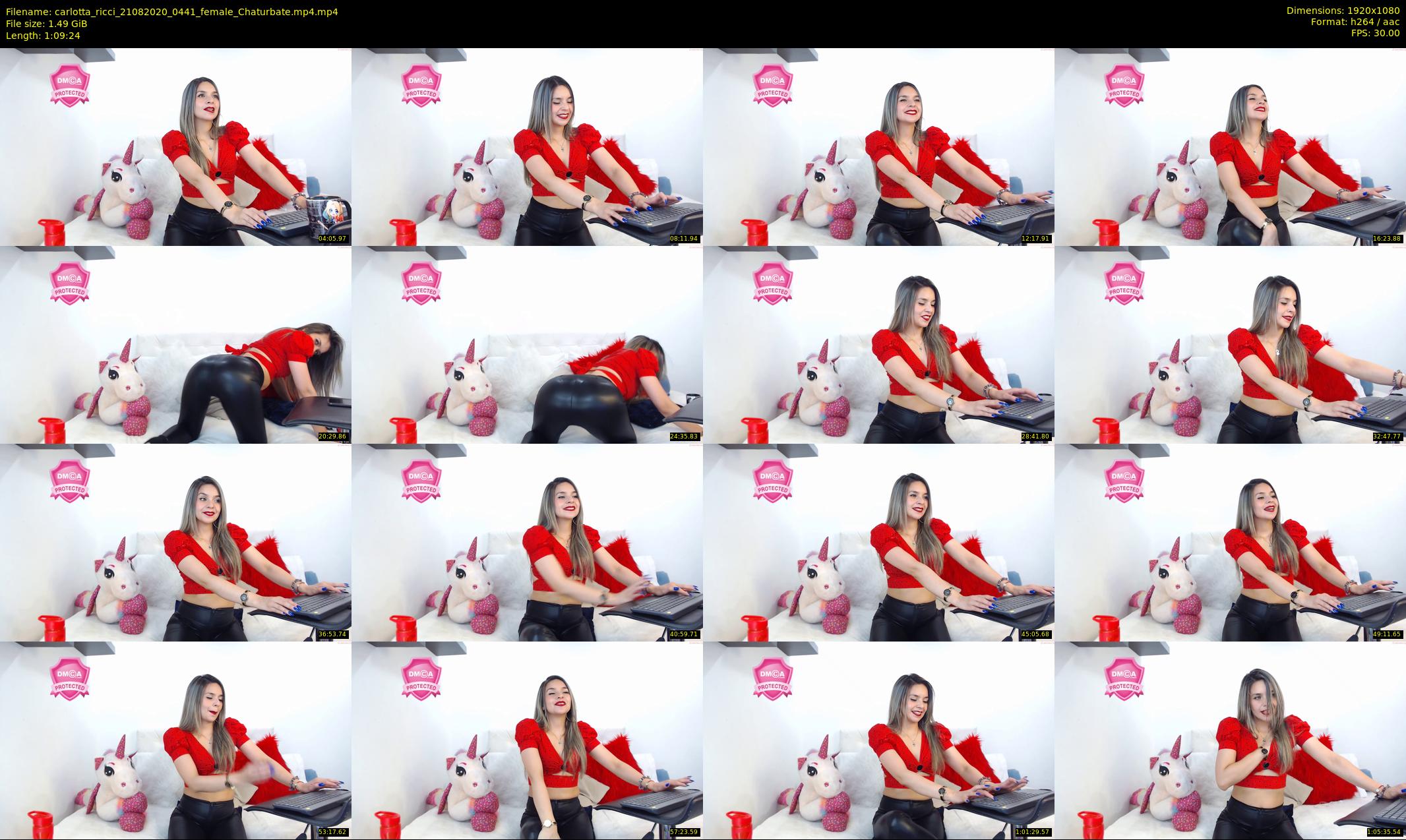 carlotta_ricci — 70 minute Chaturbate female cam show recording, 1080p, Aug 21, 2020