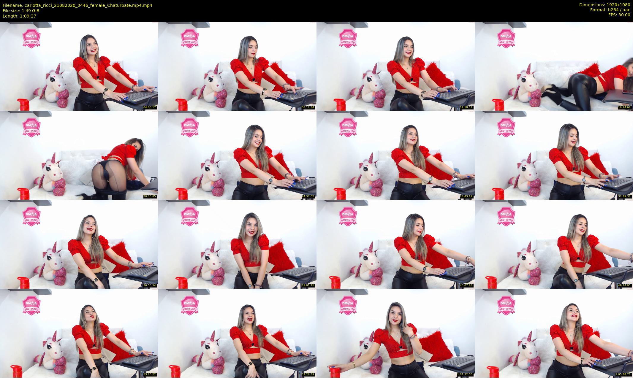 carlotta_ricci — 70 minute Chaturbate female cam show recording, 1080p, Aug 21, 2020