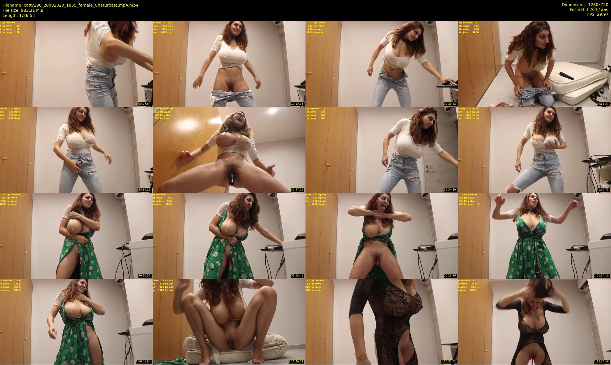catty190 — 87 minute Chaturbate female cam show recording, 720p, Aug 20, 2020