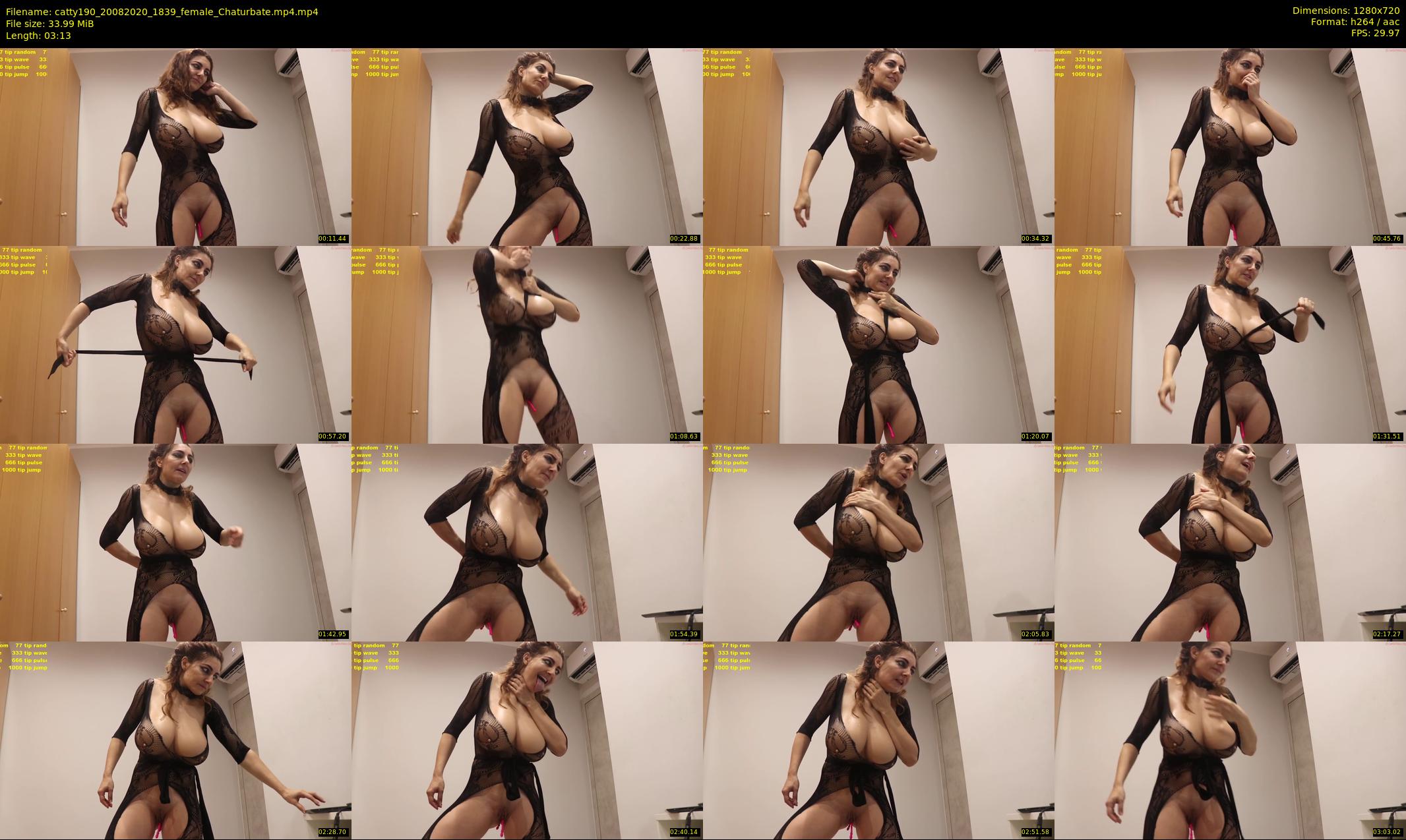 catty190 — 4 minute Chaturbate female cam show recording, 720p, Aug 20, 2020