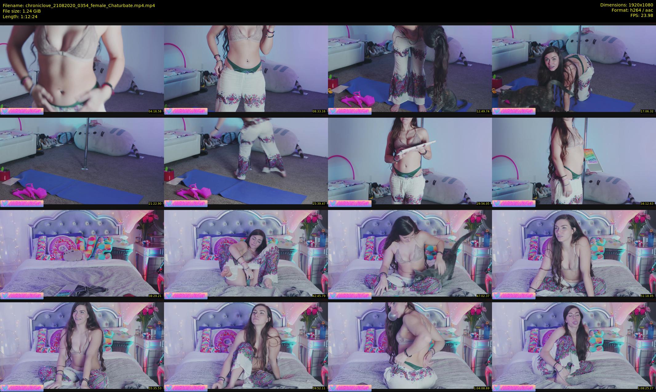 chroniclove — 73 minute Chaturbate female cam show recording, 1080p, Aug 21, 2020