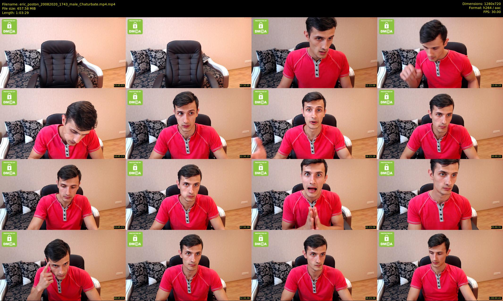 eric_poston — 64 minute Chaturbate male cam show recording, 720p, Aug 20, 2020