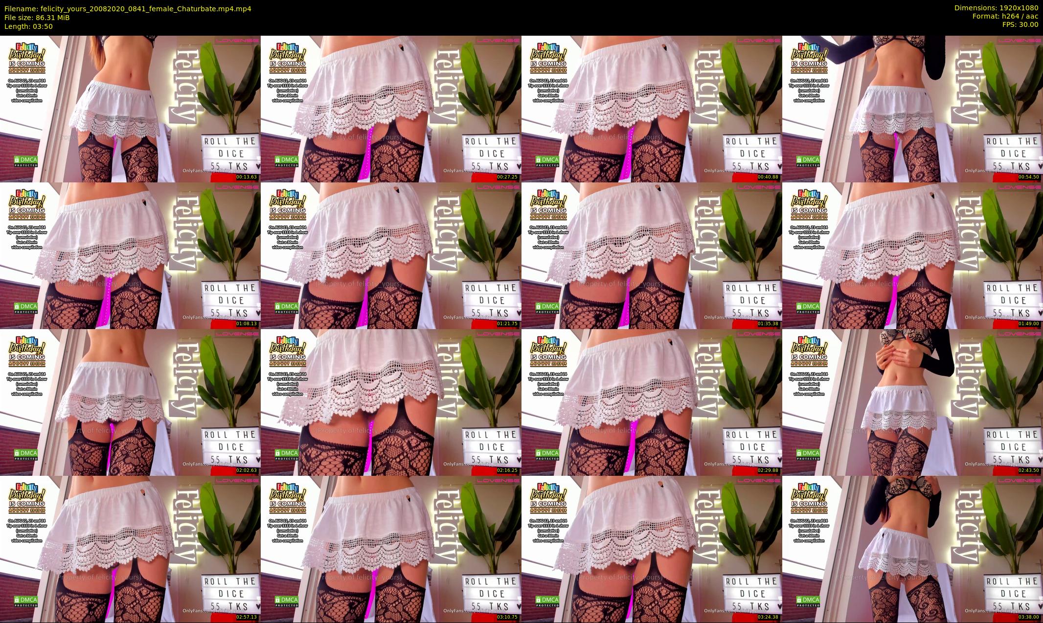 felicity_yours — 4 minute Chaturbate female cam show recording, 1080p, Aug 20, 2020