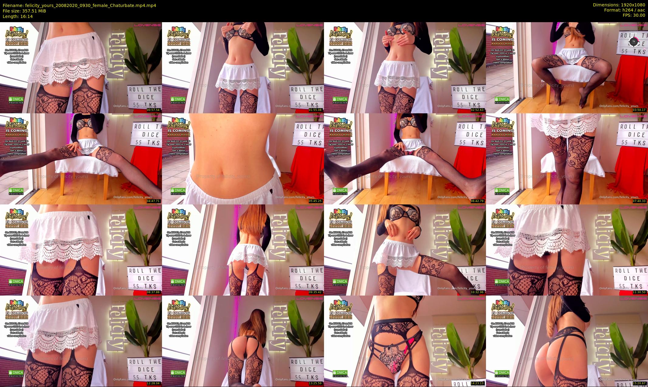 felicity_yours — 17 minute Chaturbate female cam show recording, 1080p, Aug 20, 2020