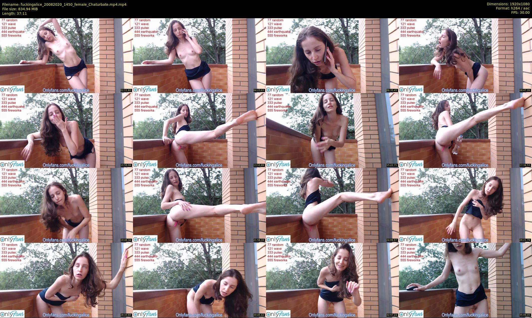 fuckingalice — 38 minute Chaturbate female cam show recording, 1080p, Aug 20, 2020