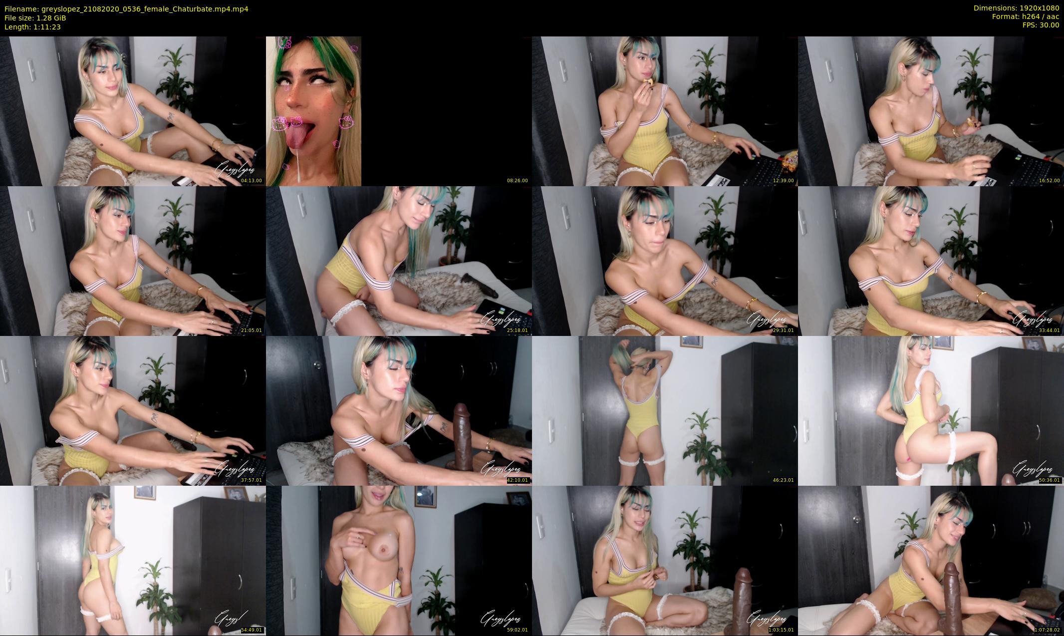 greyslopez — 72 minute Chaturbate female cam show recording, 1080p, Aug 21, 2020