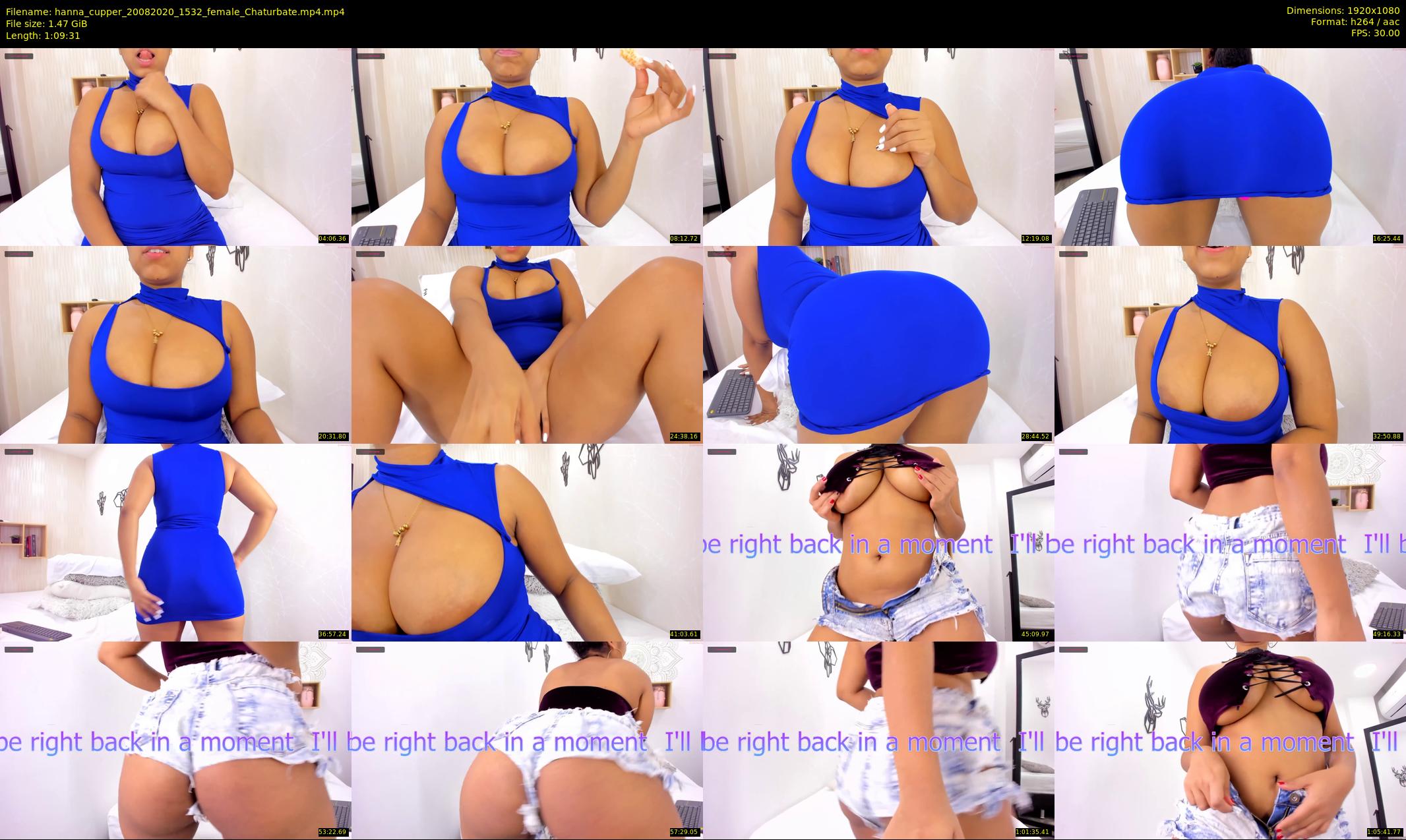 hanna_cupper — 70 minute Chaturbate female cam show recording, 1080p, Aug 20, 2020
