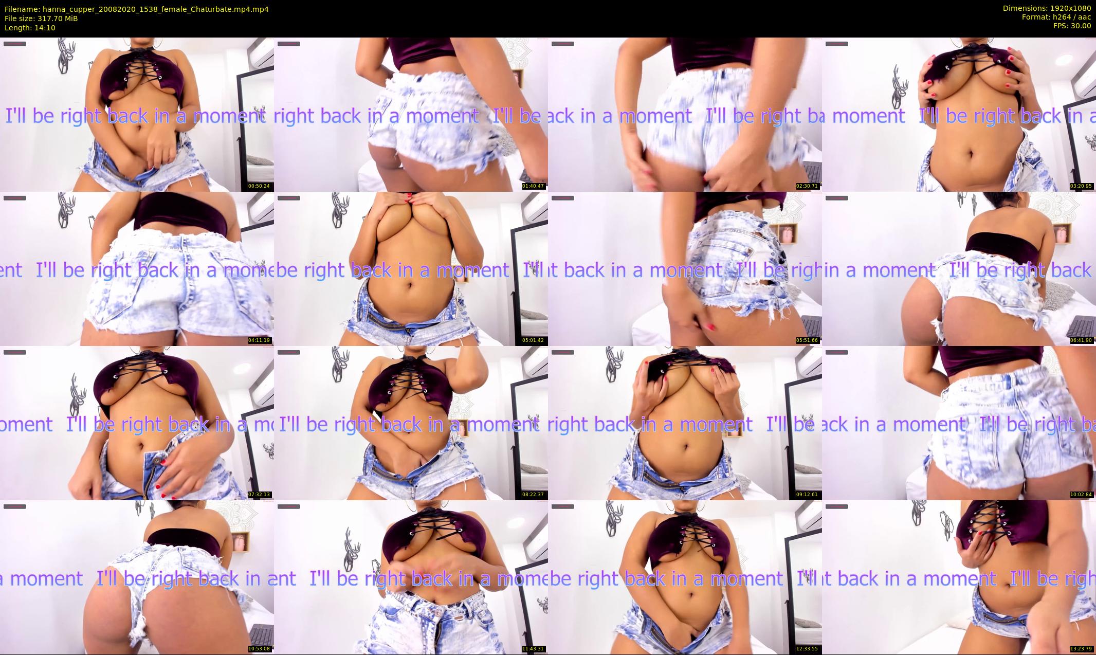 hanna_cupper — 15 minute Chaturbate female cam show recording, 1080p, Aug 20, 2020