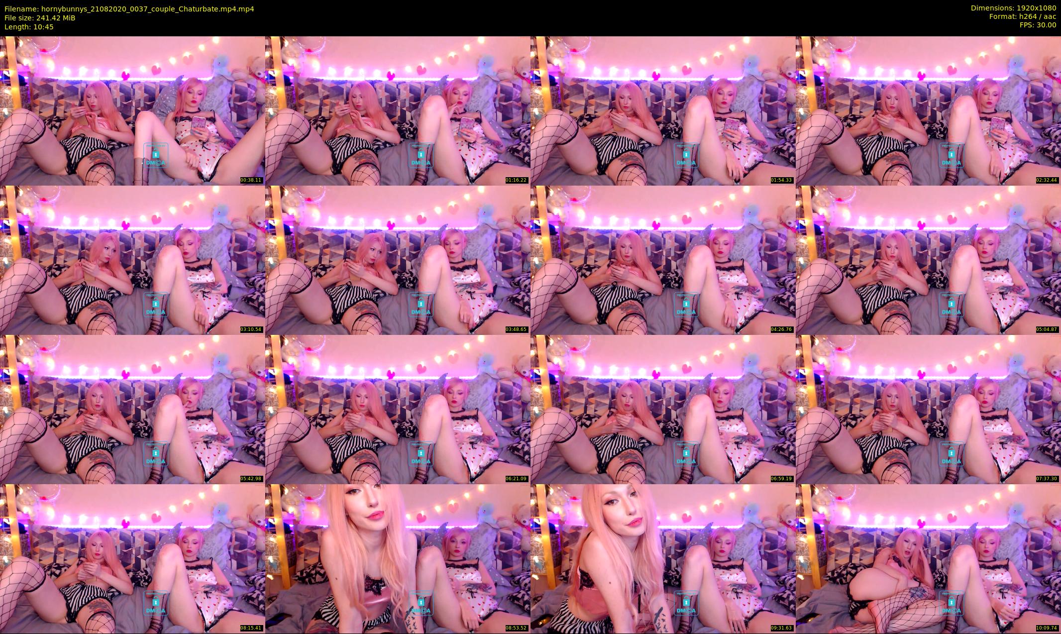 hornybunnys — 11 minute Chaturbate couple cam show recording, 1080p, Aug 21, 2020