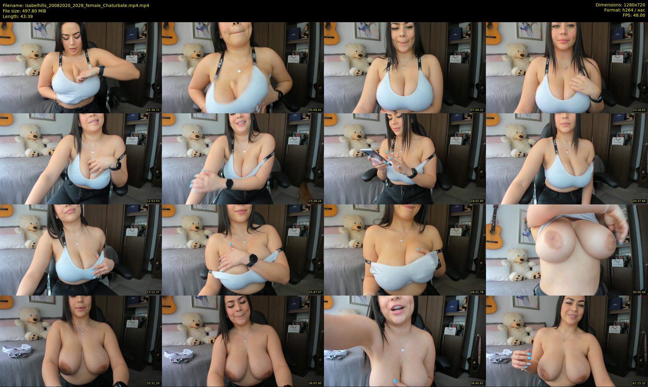 isabelhills — 44 minute Chaturbate female cam show recording, 720p, Aug 20, 2020