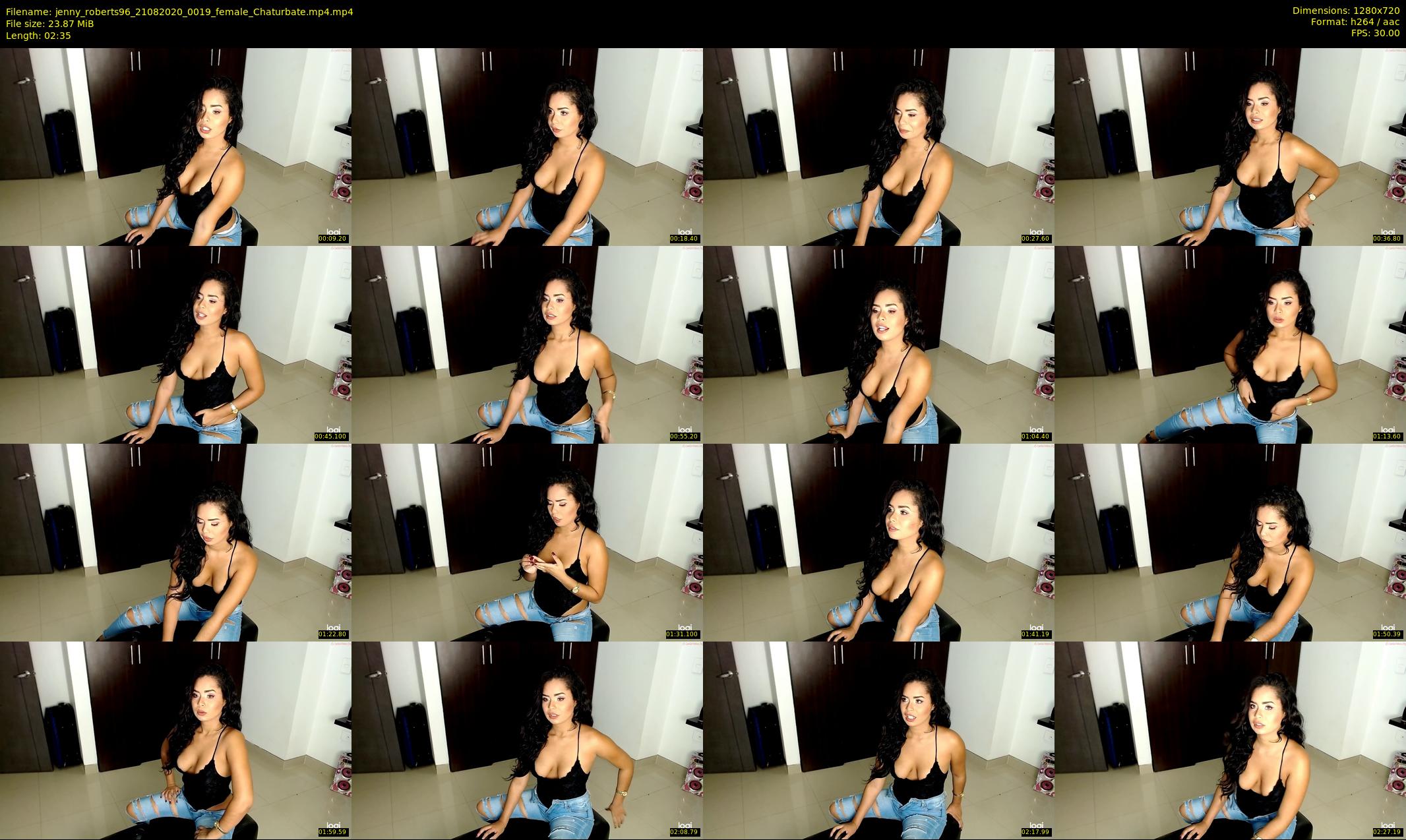 jenny_roberts96 — 3 minute Chaturbate female cam show recording, 720p, Aug 21, 2020