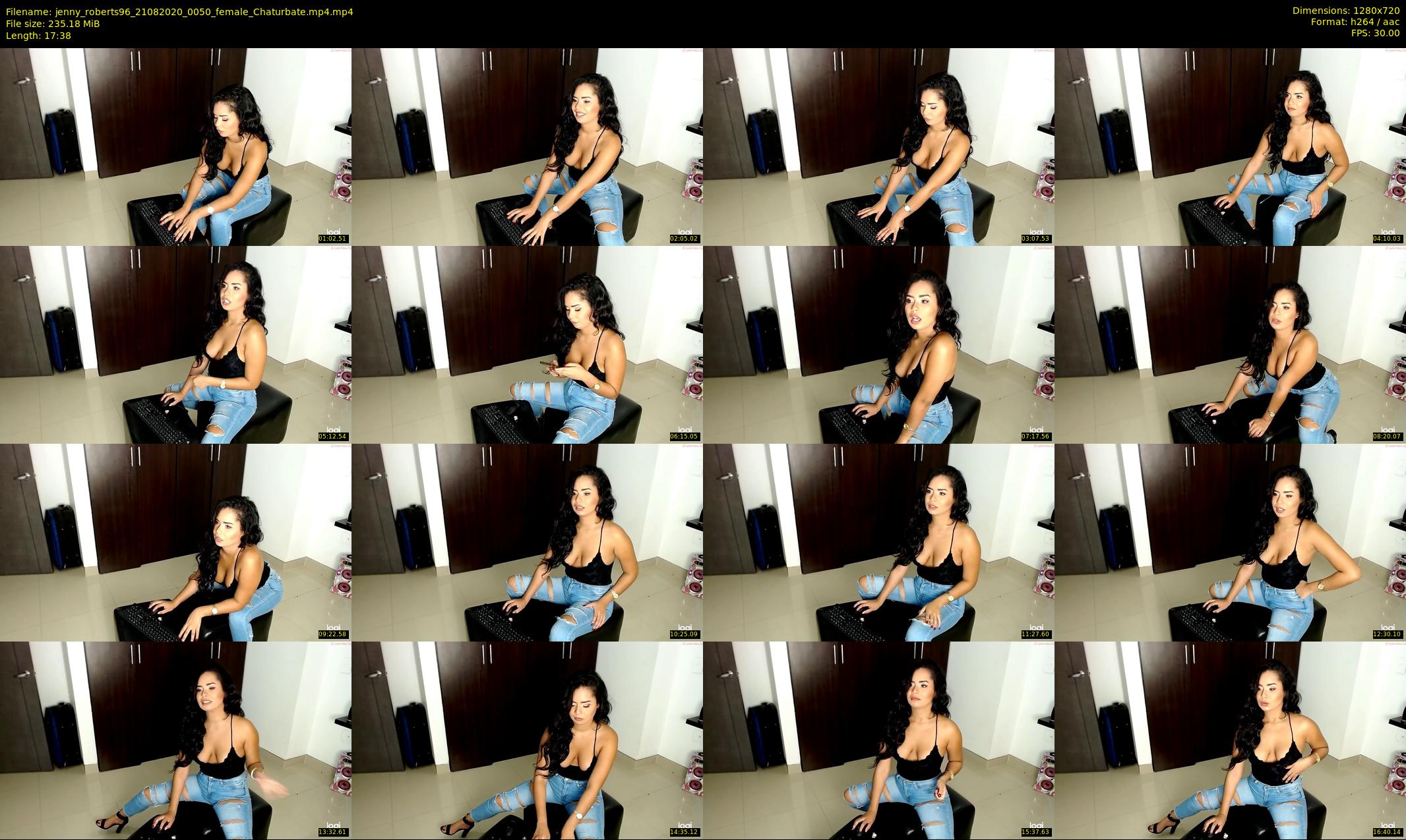 jenny_roberts96 — 18 minute Chaturbate female cam show recording, 720p, Aug 21, 2020