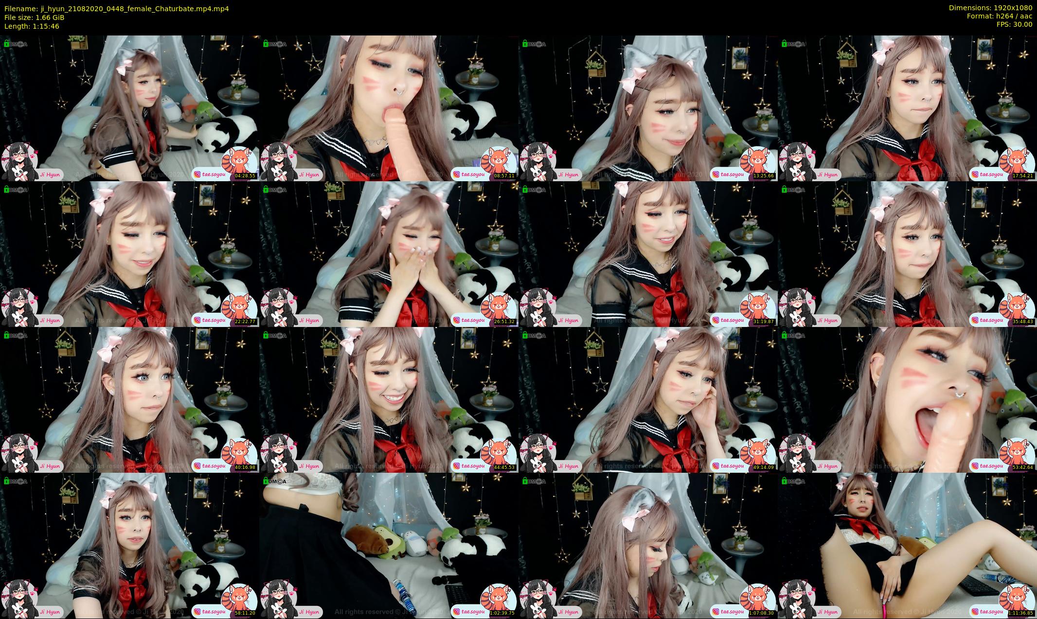 ji_hyun — 76 minute Chaturbate female cam show recording, 1080p, Aug 21, 2020