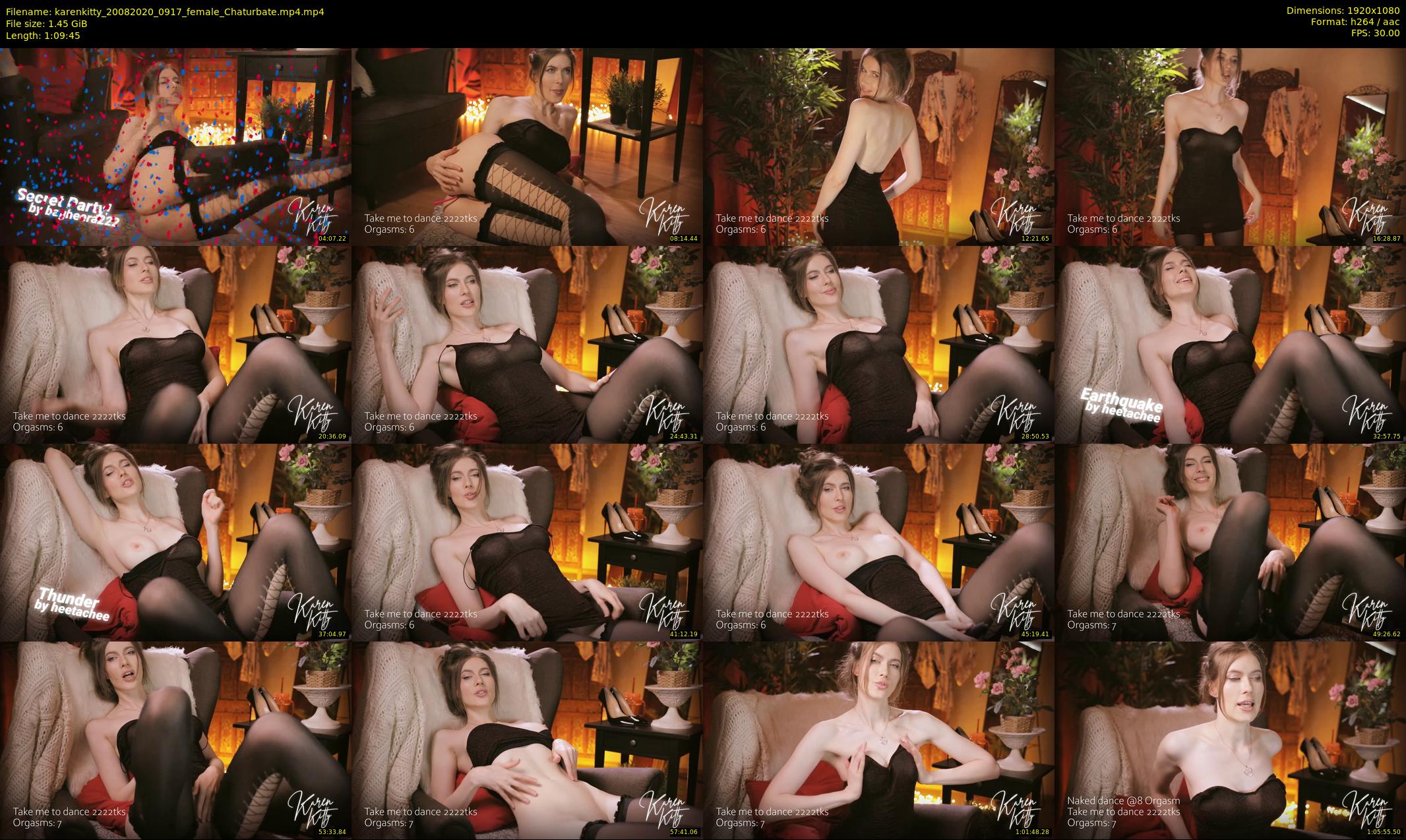 karenkitty — 70 minute Chaturbate female cam show recording, 1080p, Aug 20, 2020