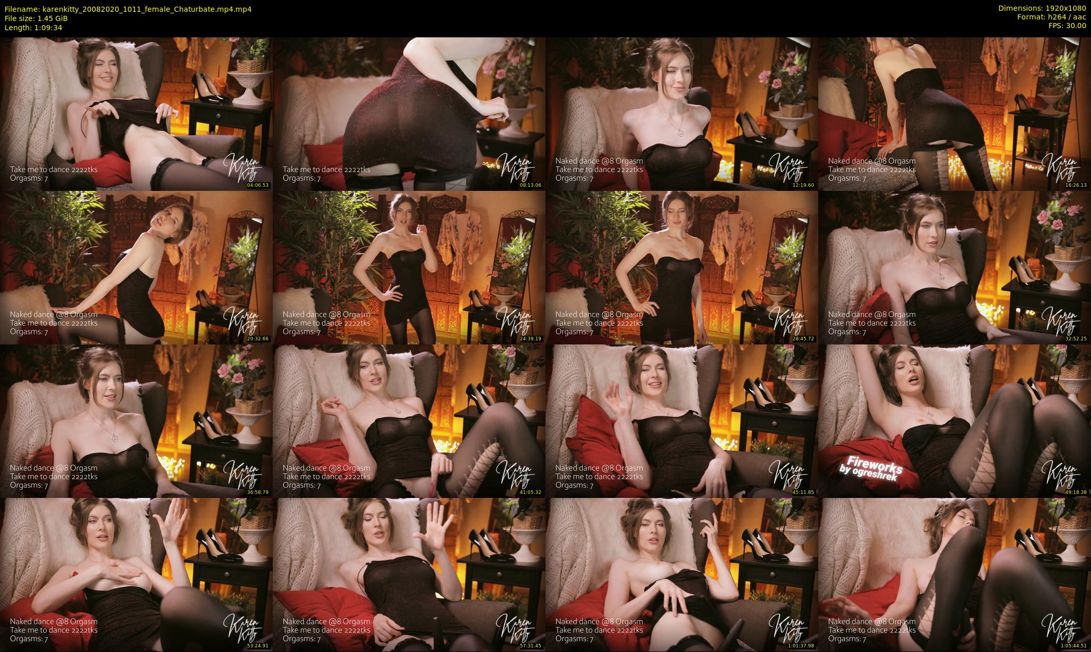 karenkitty — 70 minute Chaturbate female cam show recording, 1080p, Aug 20, 2020
