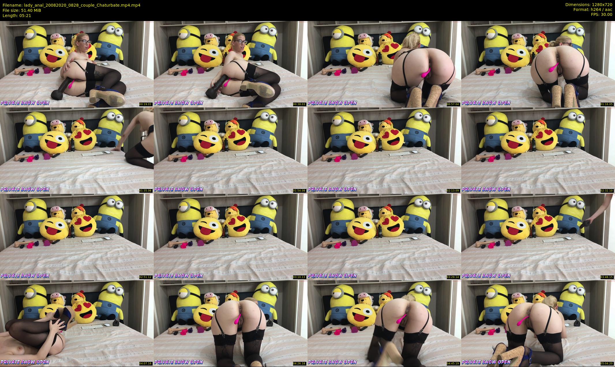 lady_anal — 6 minute Chaturbate female cam show recording, 720p, Aug 20, 2020