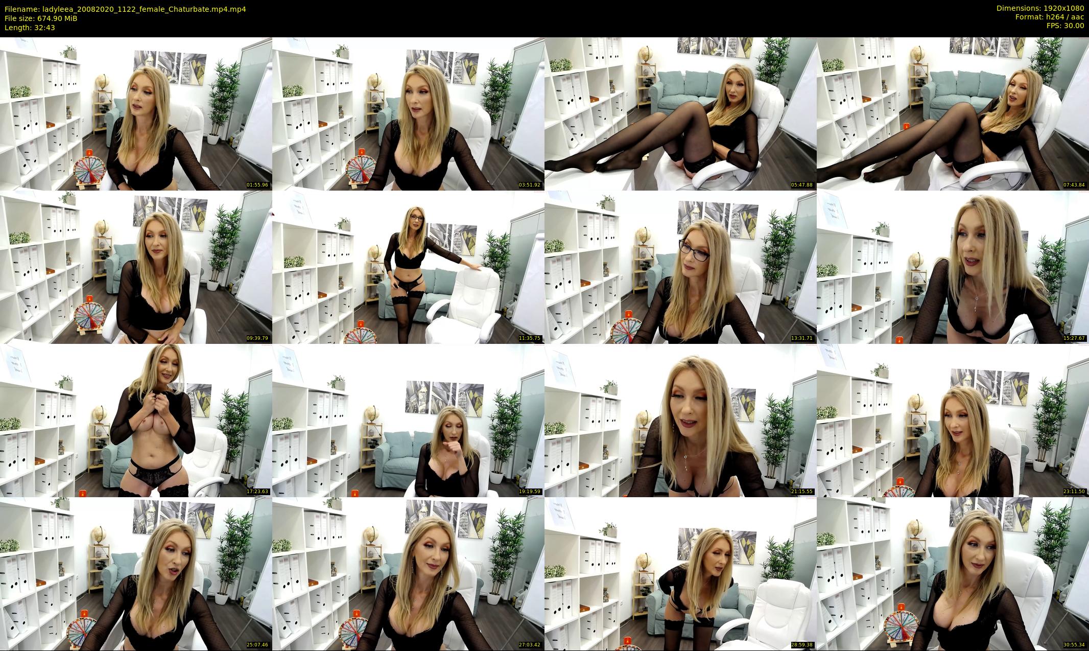 ladyleea — 33 minute Chaturbate female cam show recording, 1080p, Aug 20, 2020