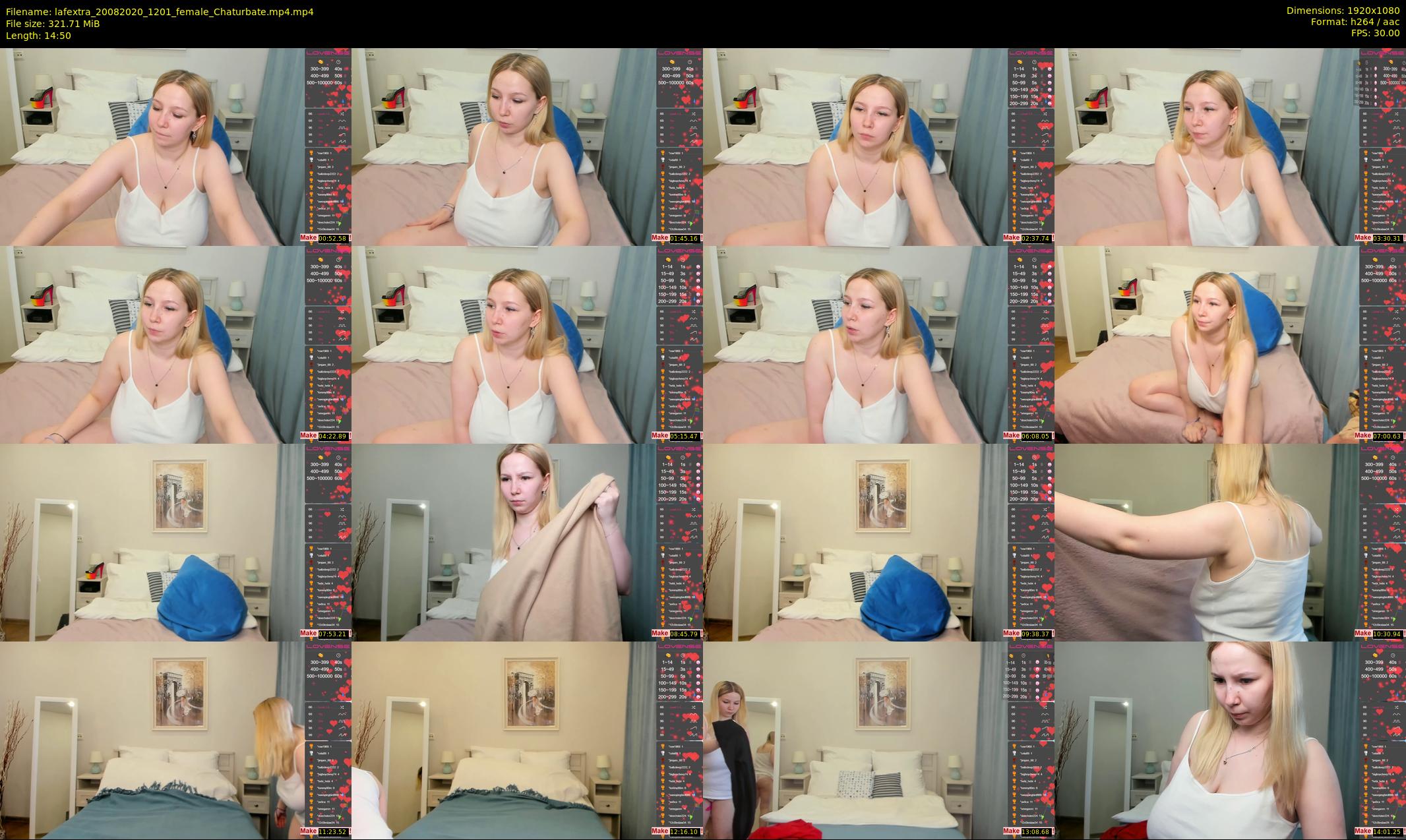 lafextra — 15 minute Chaturbate female cam show recording, 1080p, Aug 20, 2020