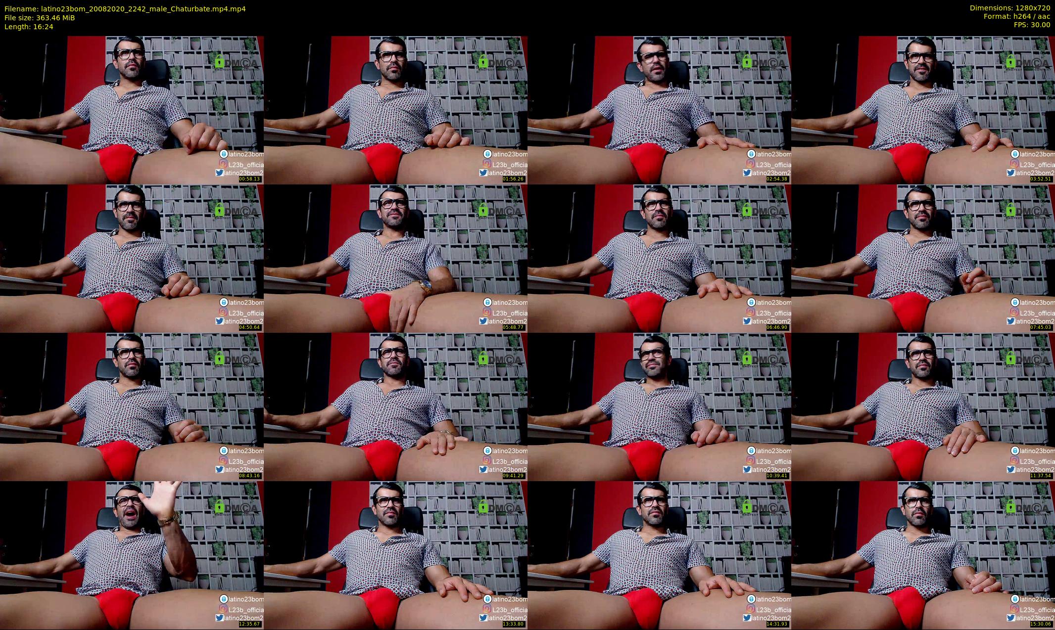 latino23bom — 17 minute Chaturbate male cam show recording, 720p, Aug 20, 2020