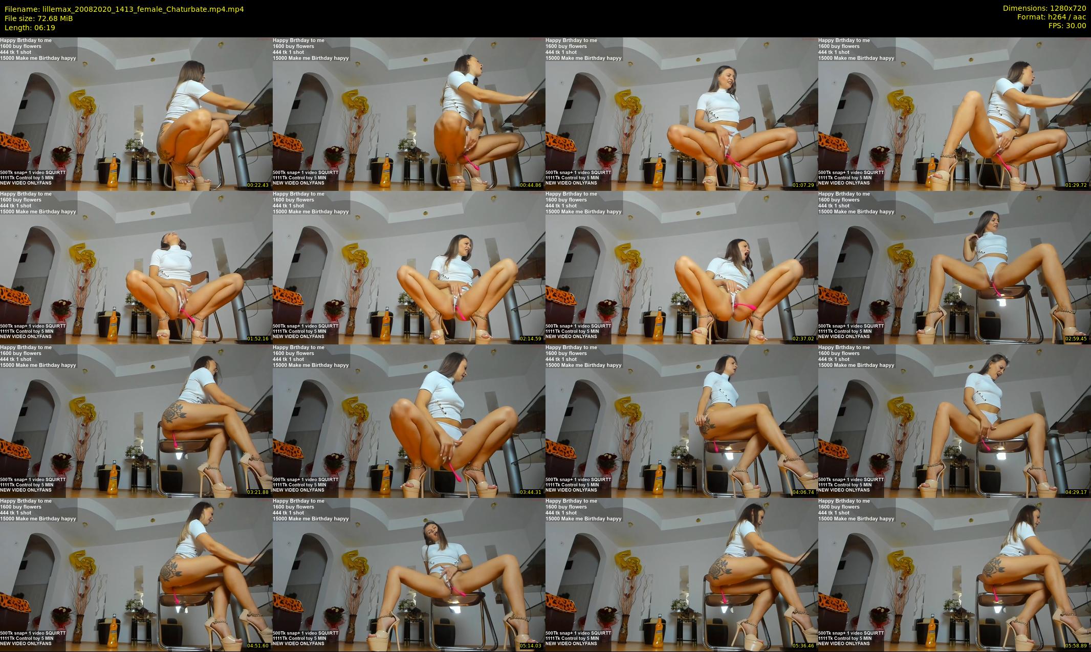 lillemax — 7 minute Chaturbate female cam show recording, 720p, Aug 20, 2020