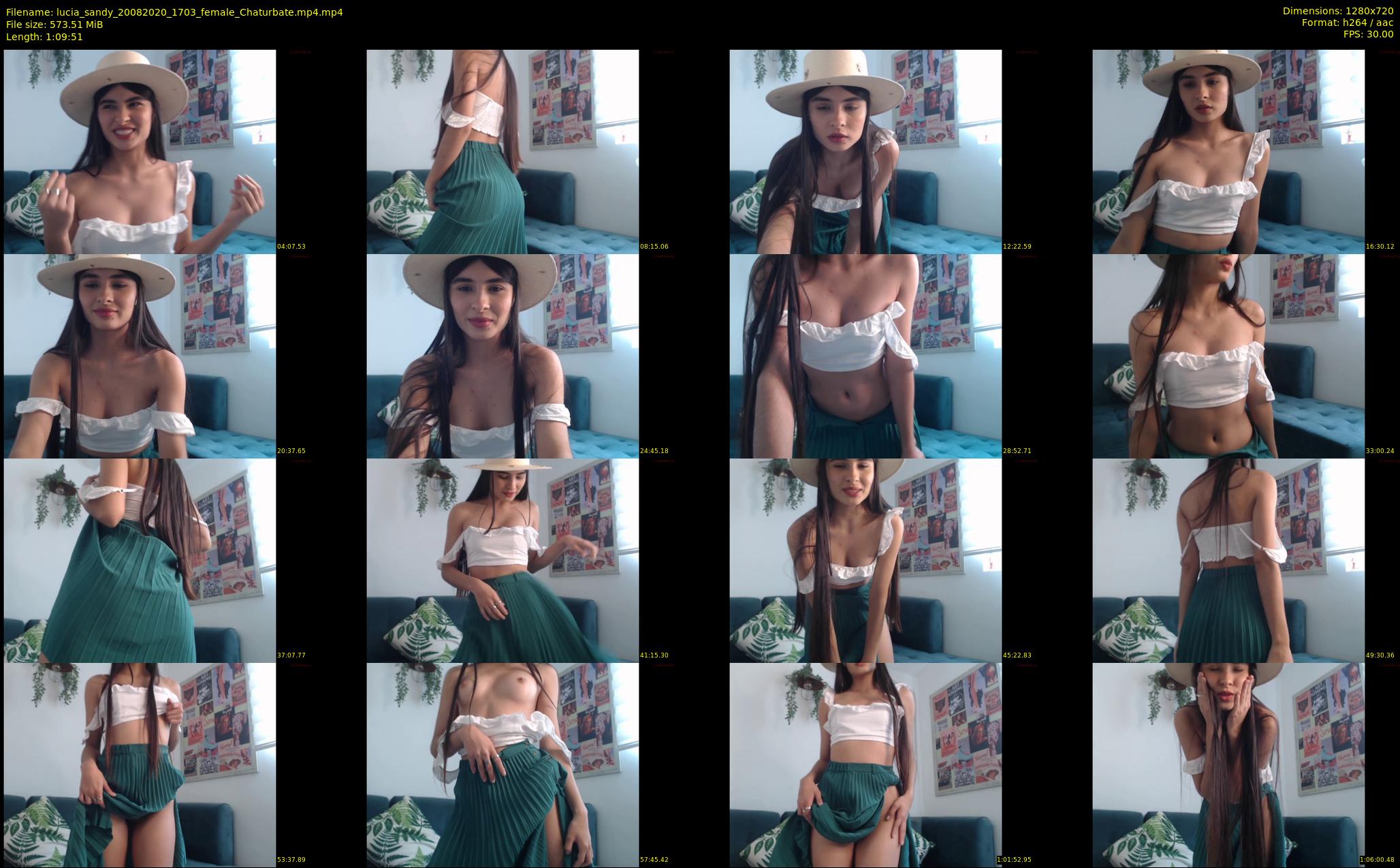 lucia_sandy — 70 minute Chaturbate female cam show recording, 720p, Aug 20, 2020