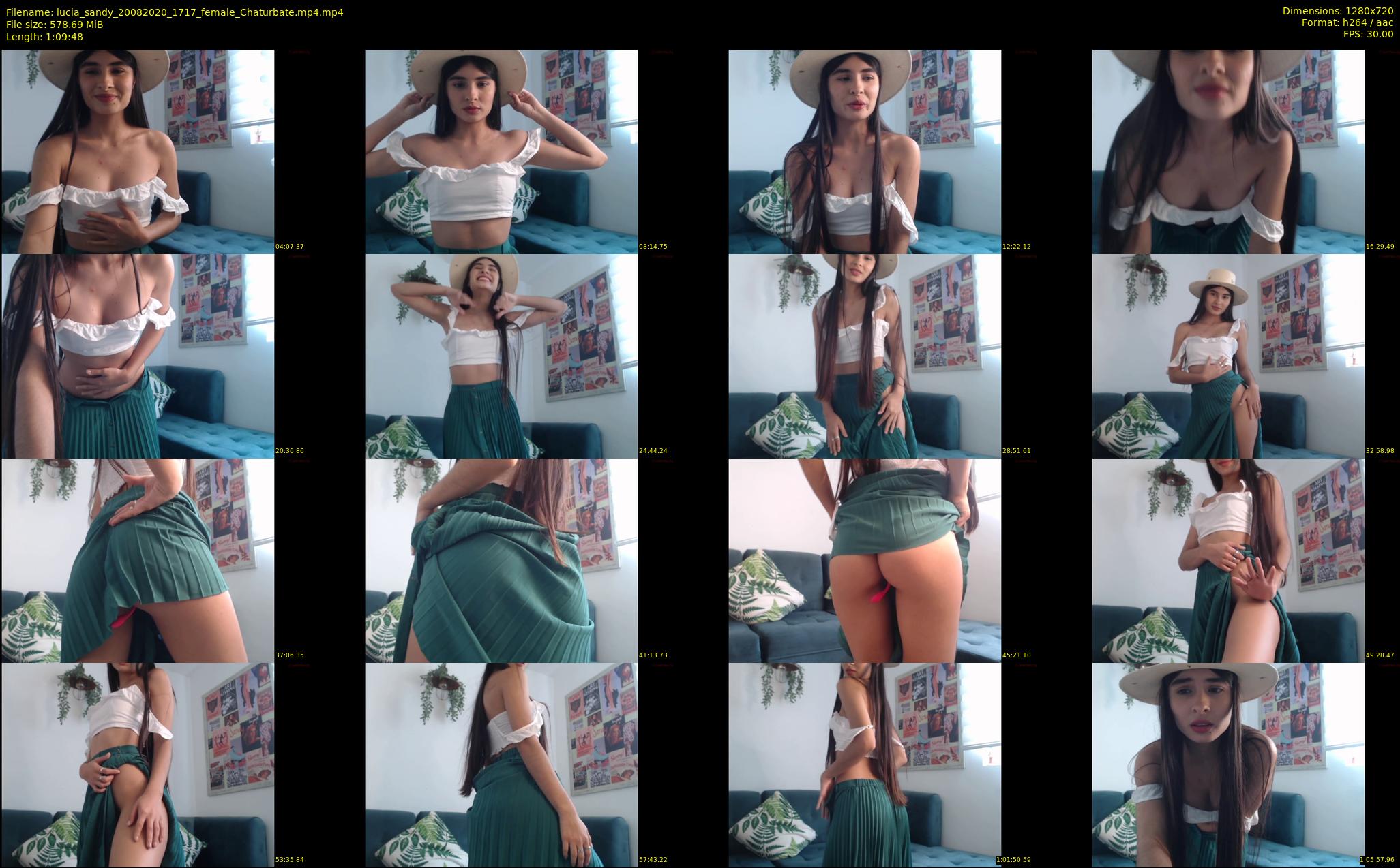 lucia_sandy — 70 minute Chaturbate female cam show recording, 720p, Aug 20, 2020