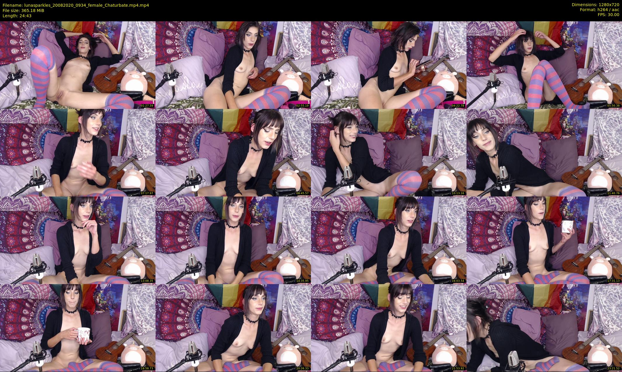 lunasparkles — 25 minute Chaturbate female cam show recording, 720p, Aug 20, 2020