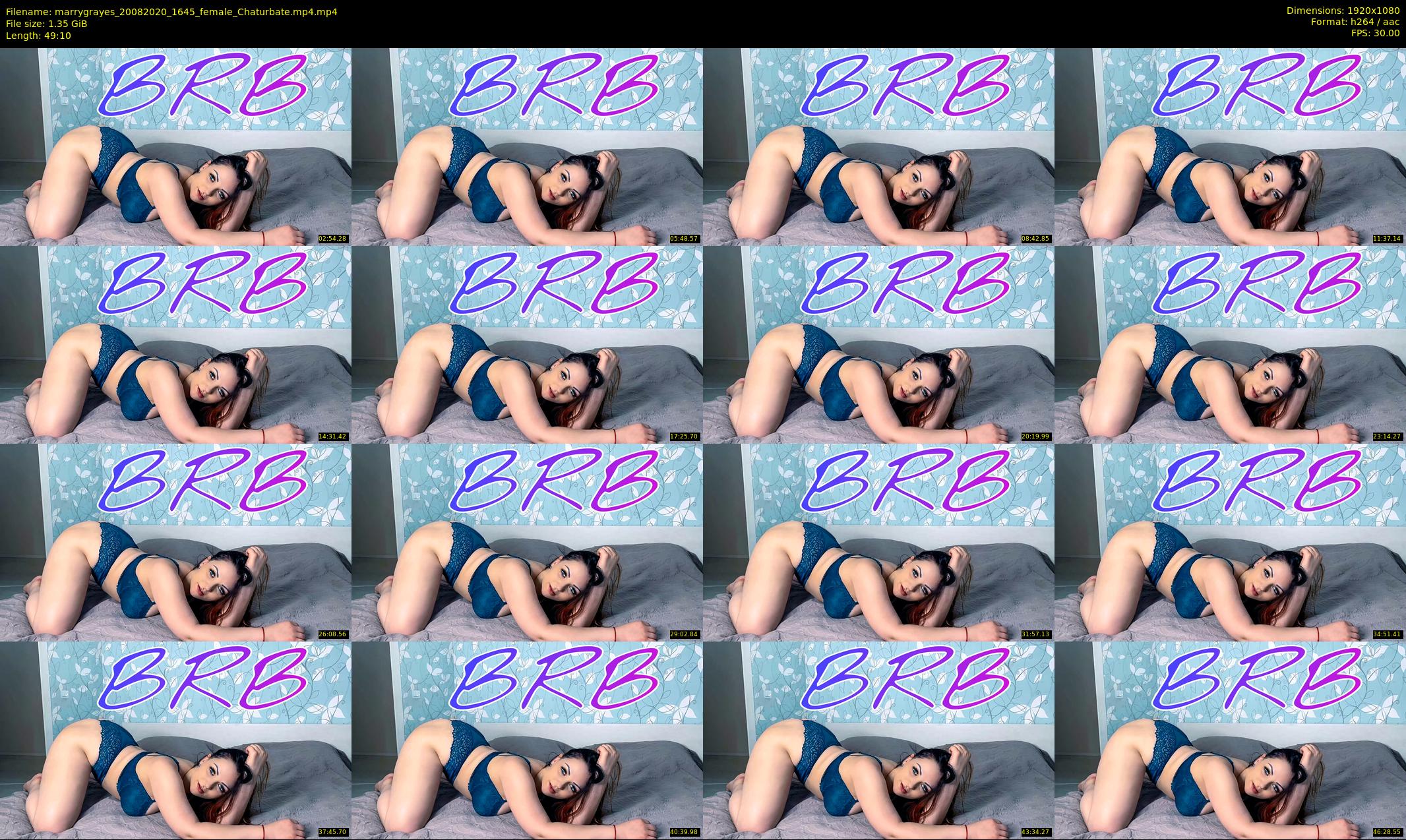 marrygrayes — 50 minute Chaturbate female cam show recording, 1080p, Aug 20, 2020