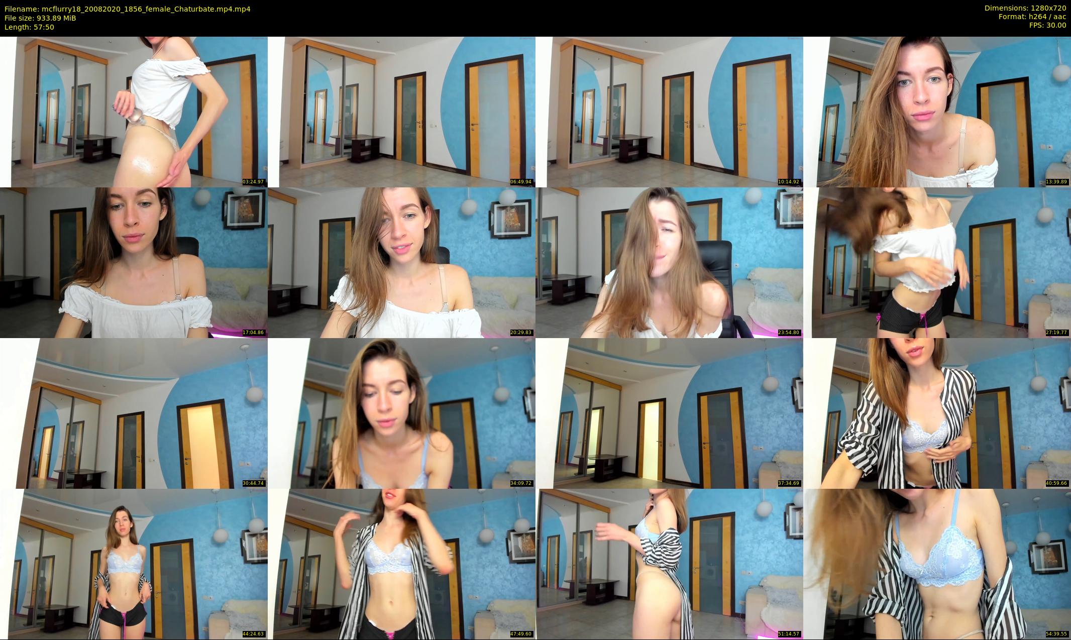 mcflurry18 — 58 minute Chaturbate female cam show recording, 720p, Aug 20, 2020