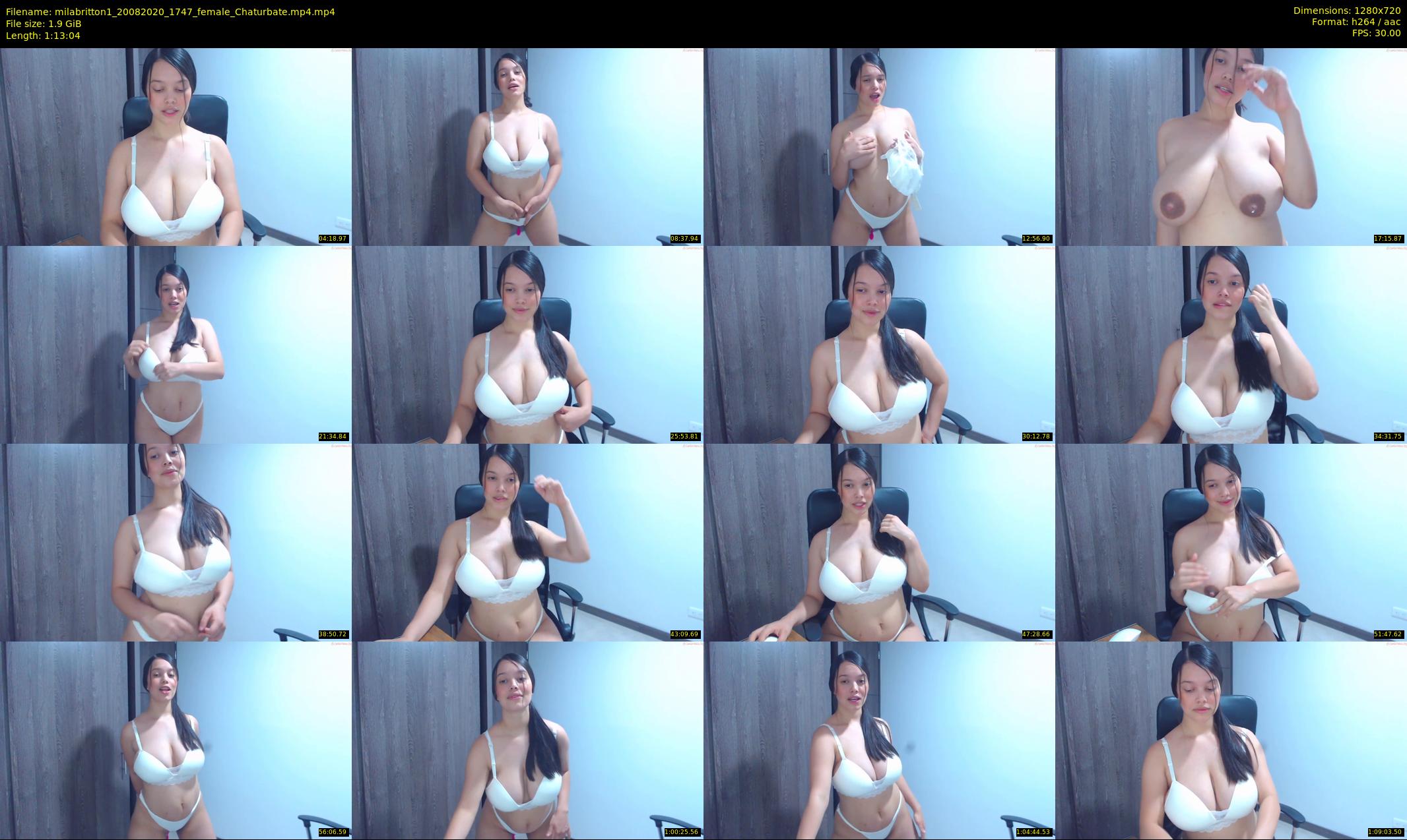 milabritton1 — 74 minute Chaturbate female cam show recording, 720p, Aug 20, 2020
