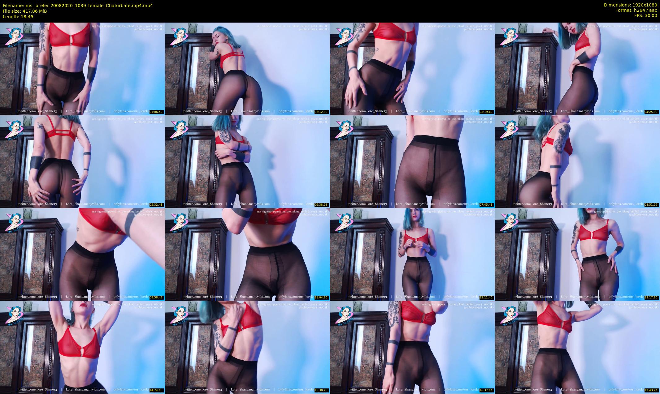 ms_lorelei — 19 minute Chaturbate female cam show recording, 1080p, Aug 20, 2020