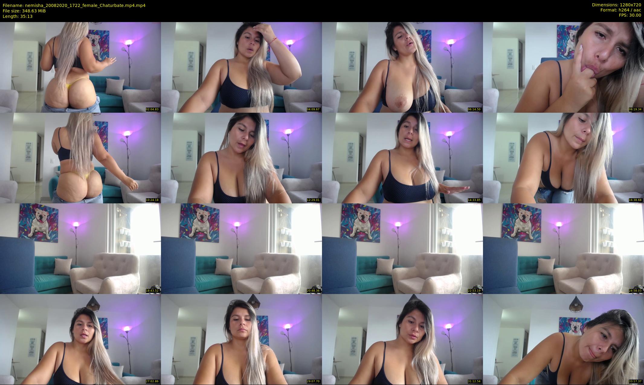 nemisha — 36 minute Chaturbate female cam show recording, 720p, Aug 20, 2020