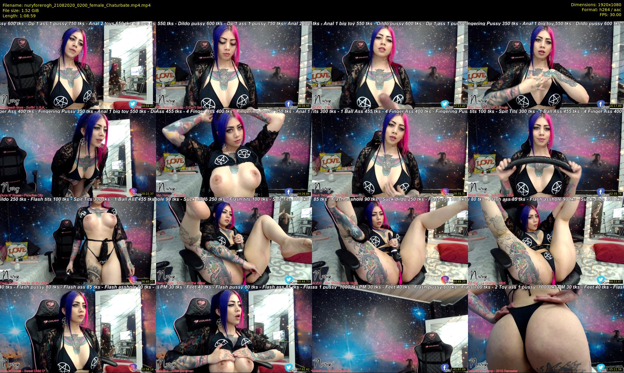 nuryforerogh — 69 minute Chaturbate female cam show recording, 1080p, Aug 21, 2020