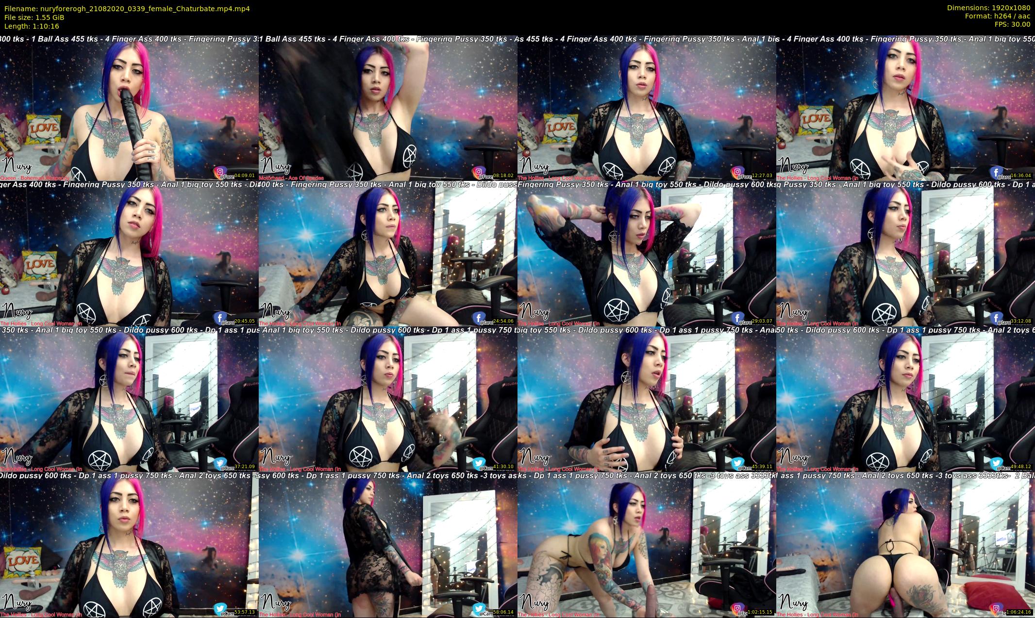 nuryforerogh — 71 minute Chaturbate female cam show recording, 1080p, Aug 21, 2020