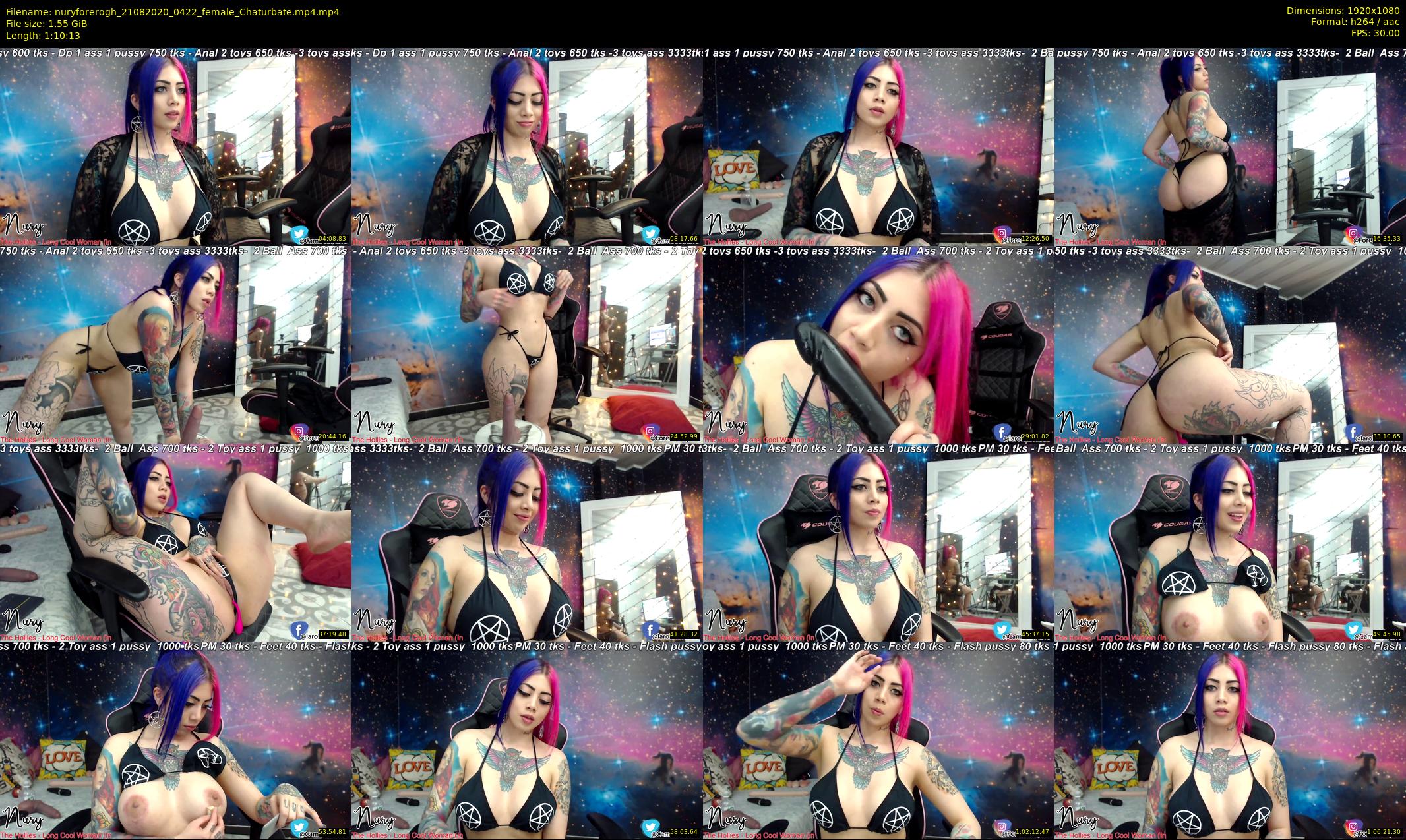 nuryforerogh — 71 minute Chaturbate female cam show recording, 1080p, Aug 21, 2020