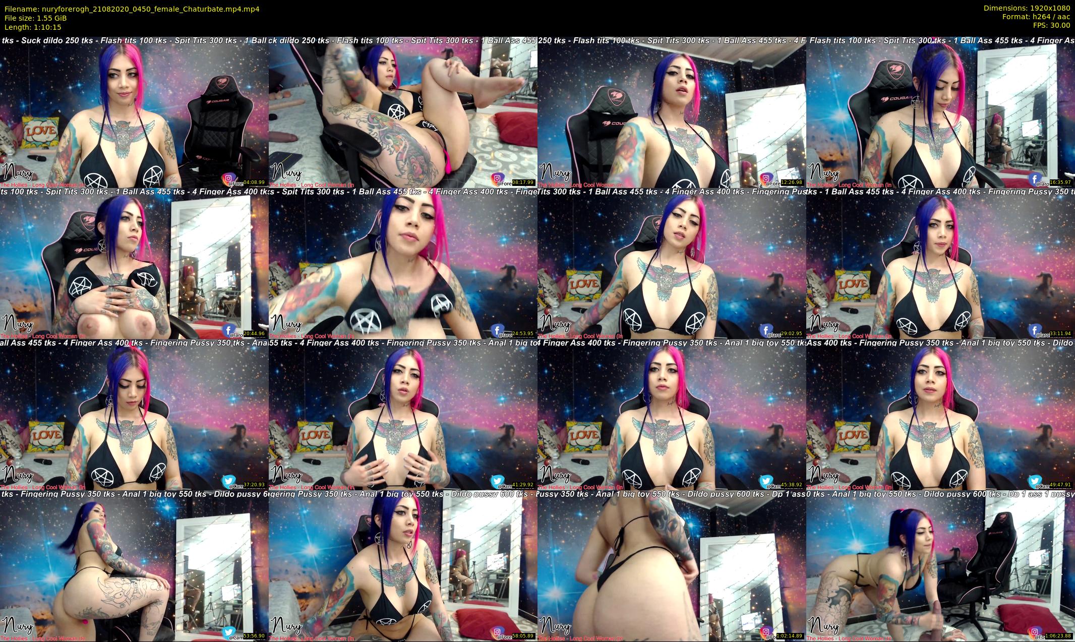 nuryforerogh — 71 minute Chaturbate female cam show recording, 1080p, Aug 21, 2020
