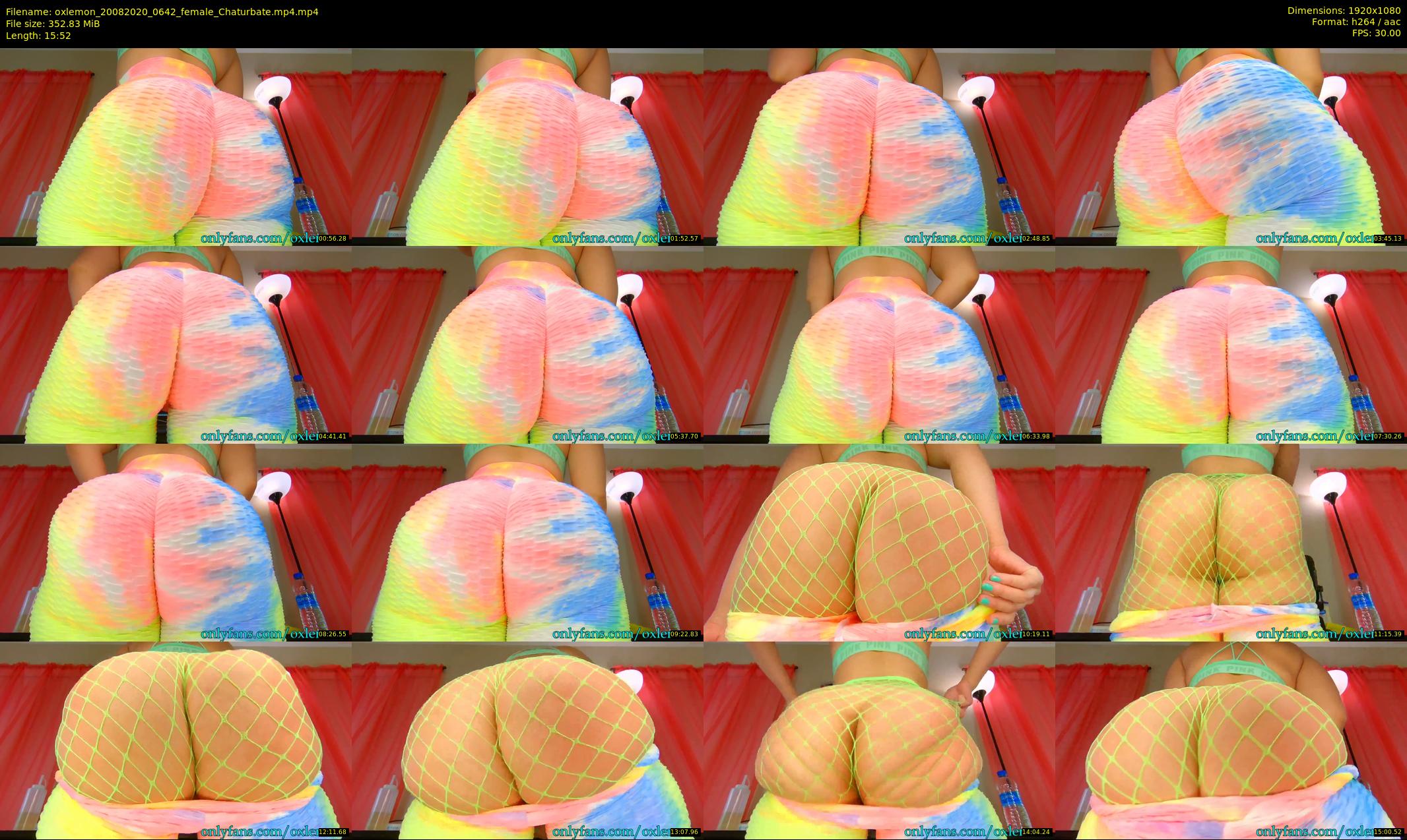 oxlemon — 16 minute Chaturbate female cam show recording, 1080p, Aug 20, 2020