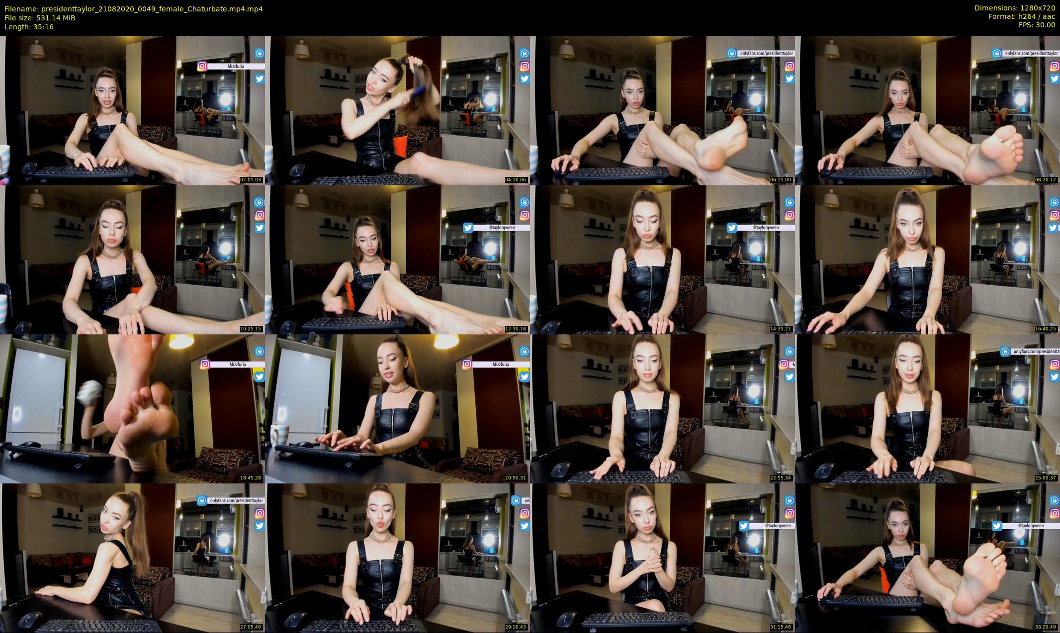 presidenttaylor — 36 minute Chaturbate female cam show recording, 720p, Aug 21, 2020