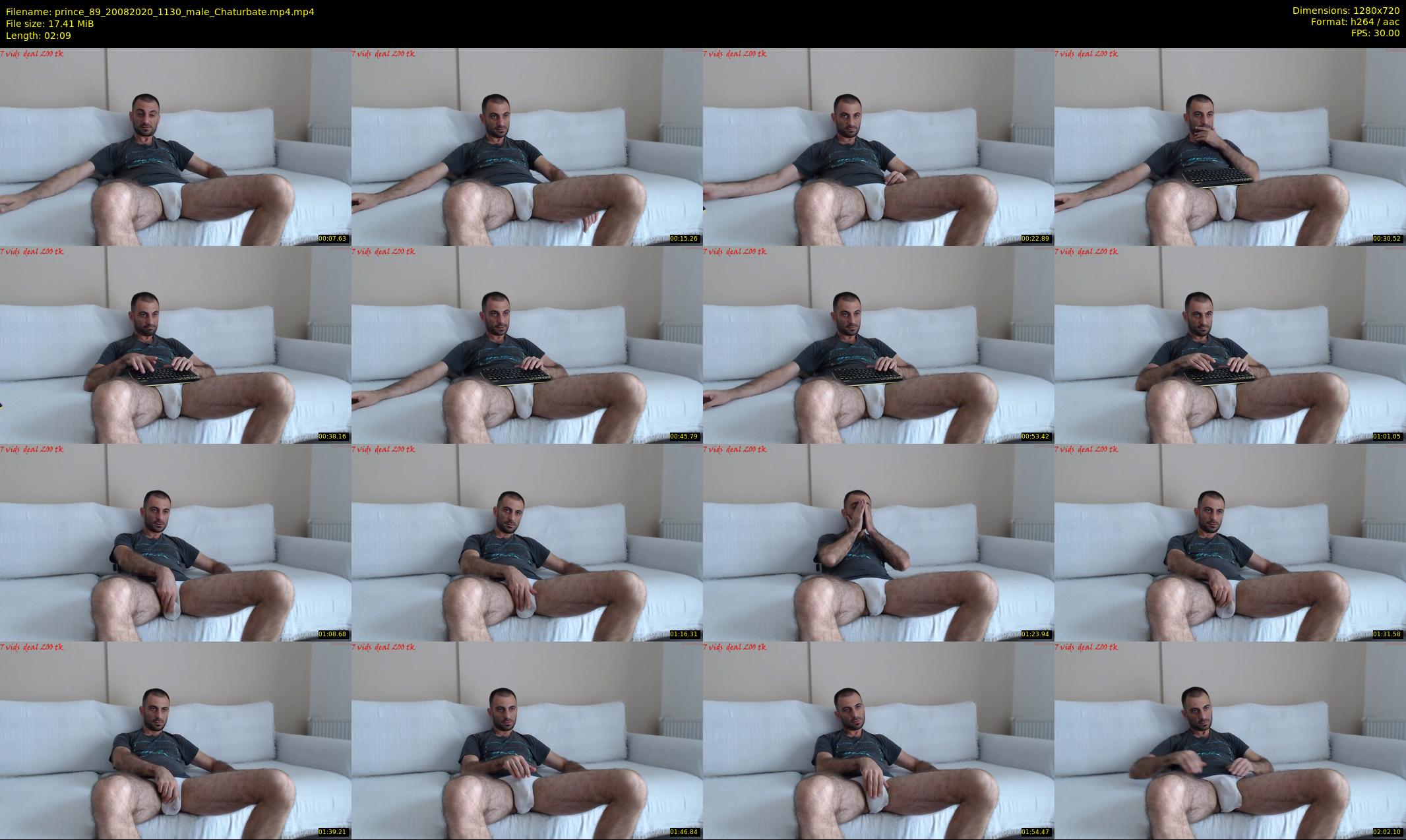 prince_89 — 3 minute Chaturbate male cam show recording, 720p, Aug 20, 2020