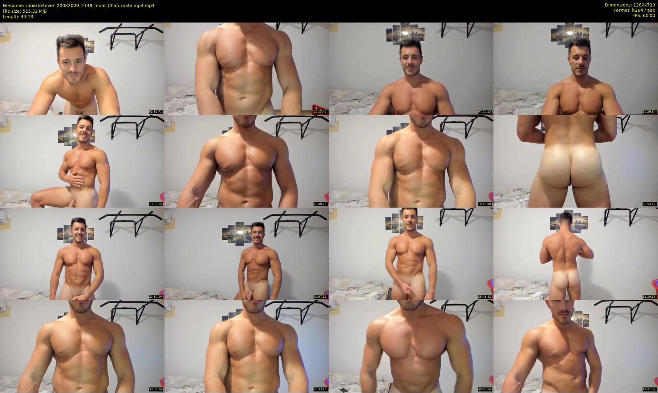 roberto4ever — 45 minute Chaturbate male cam show recording, 720p, Aug 20, 2020