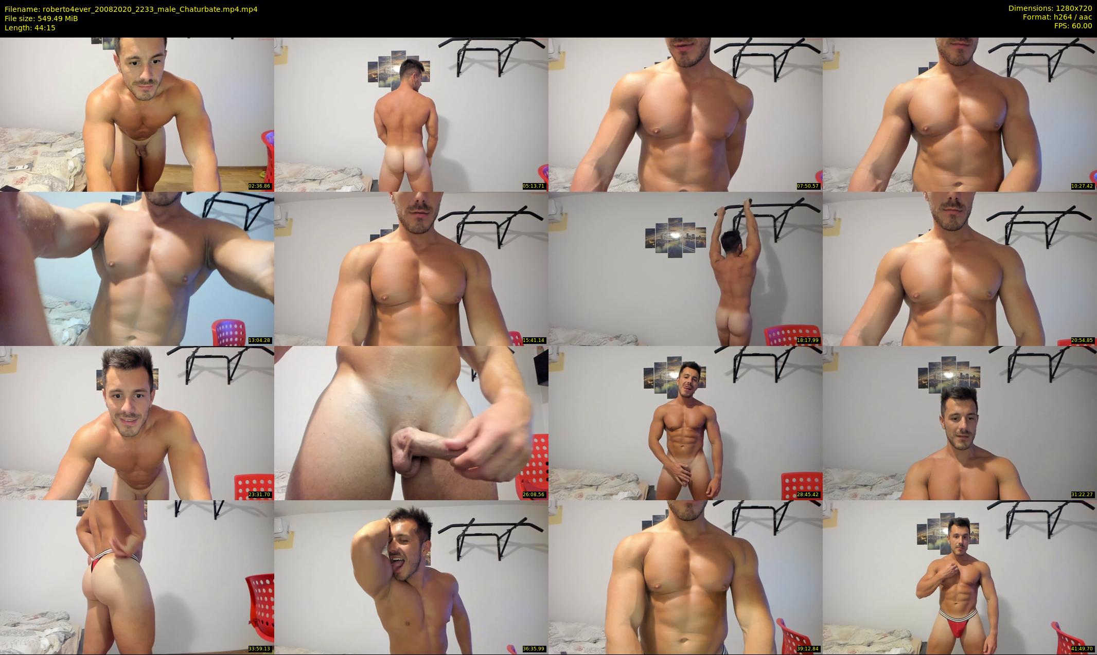 roberto4ever — 45 minute Chaturbate male cam show recording, 720p, Aug 20, 2020