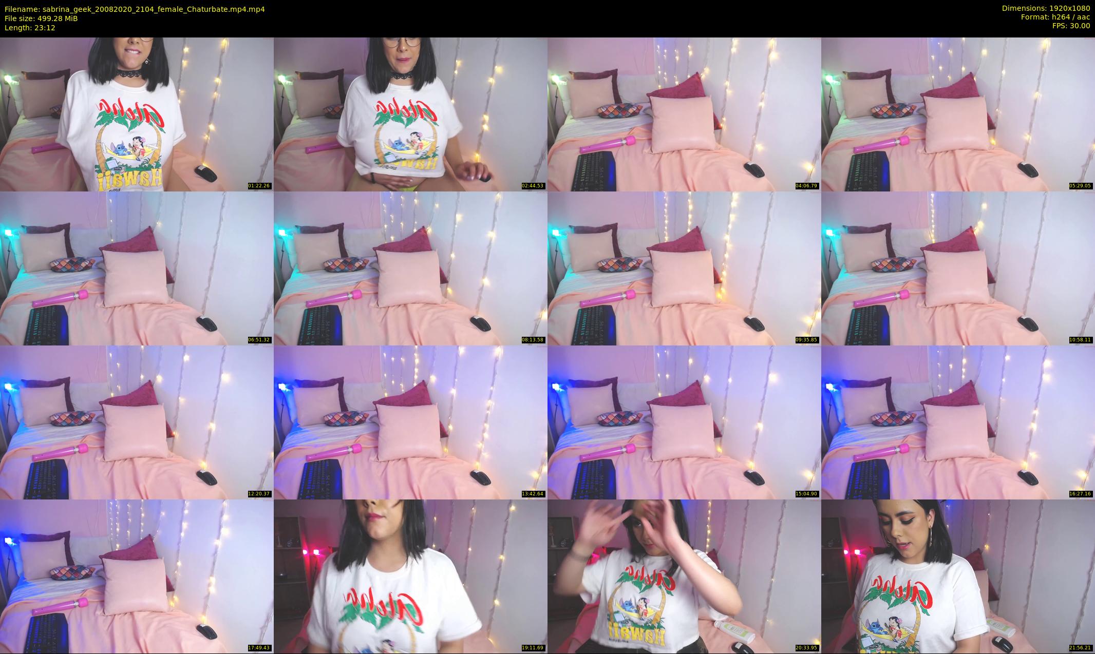 sabrina_geek — 24 minute Chaturbate female cam show recording, 1080p, Aug 20, 2020