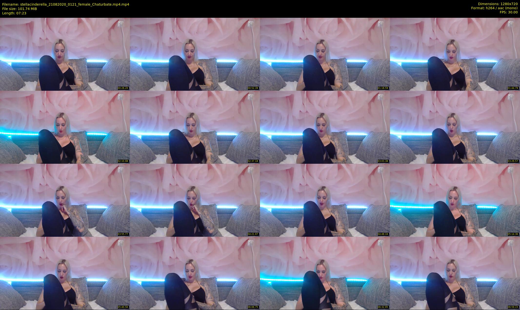 stellacinderella — 8 minute Chaturbate female cam show recording, 720p, Aug 21, 2020