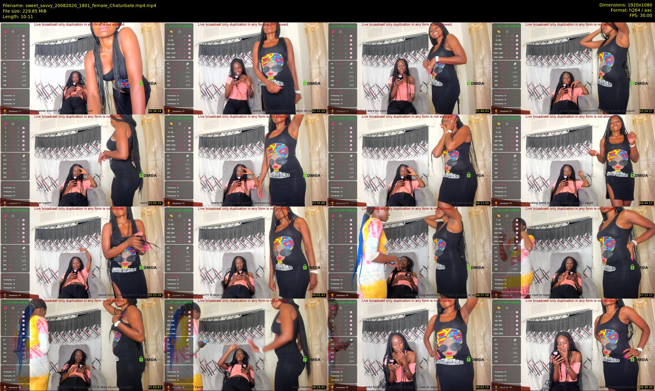 sweet_savvy — 11 minute Chaturbate female cam show recording, 1080p, Aug 20, 2020