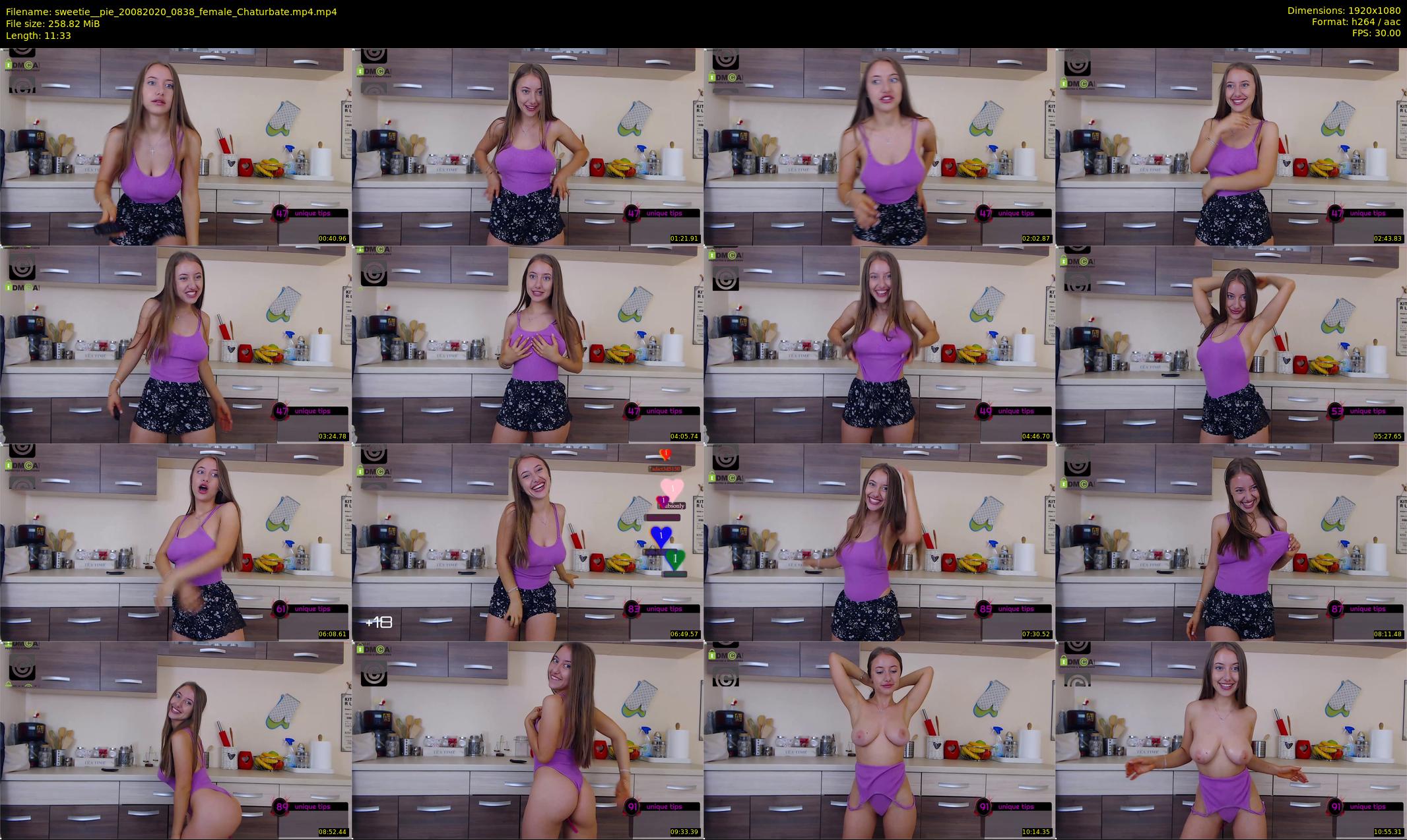 sweetie__pie — 12 minute Chaturbate female cam show recording, 1080p, Aug 20, 2020