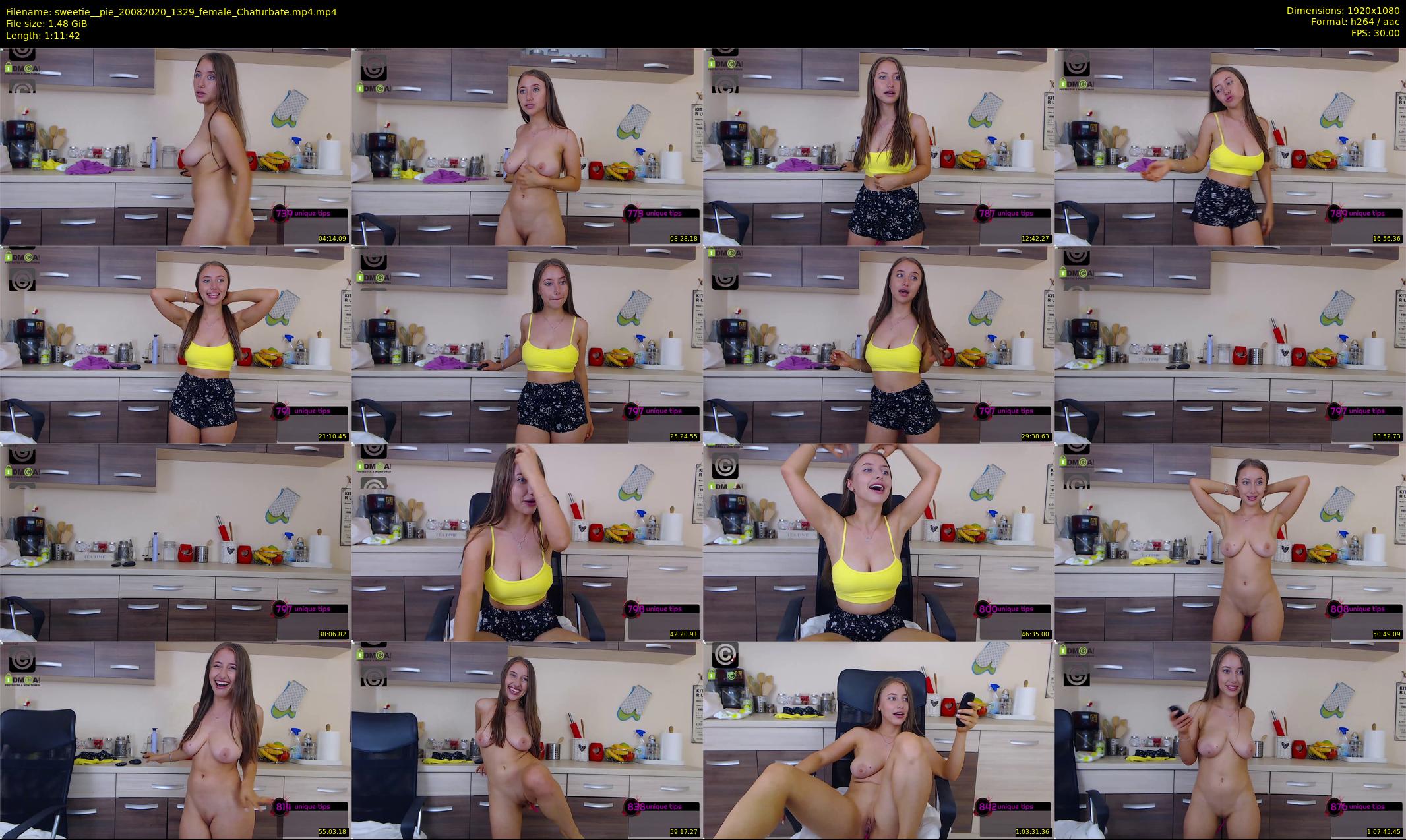 sweetie__pie — 72 minute Chaturbate female cam show recording, 1080p, Aug 20, 2020